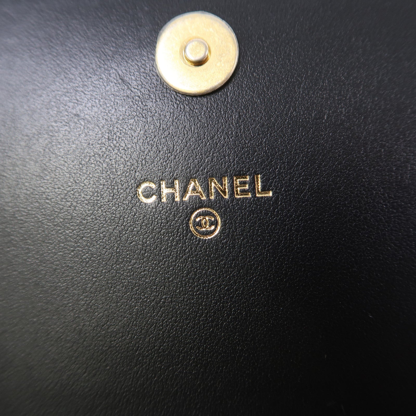 CHANEL 【激減優惠】菱格牛皮皮革Boy WOC金扣鏈帶肩背袋黑色