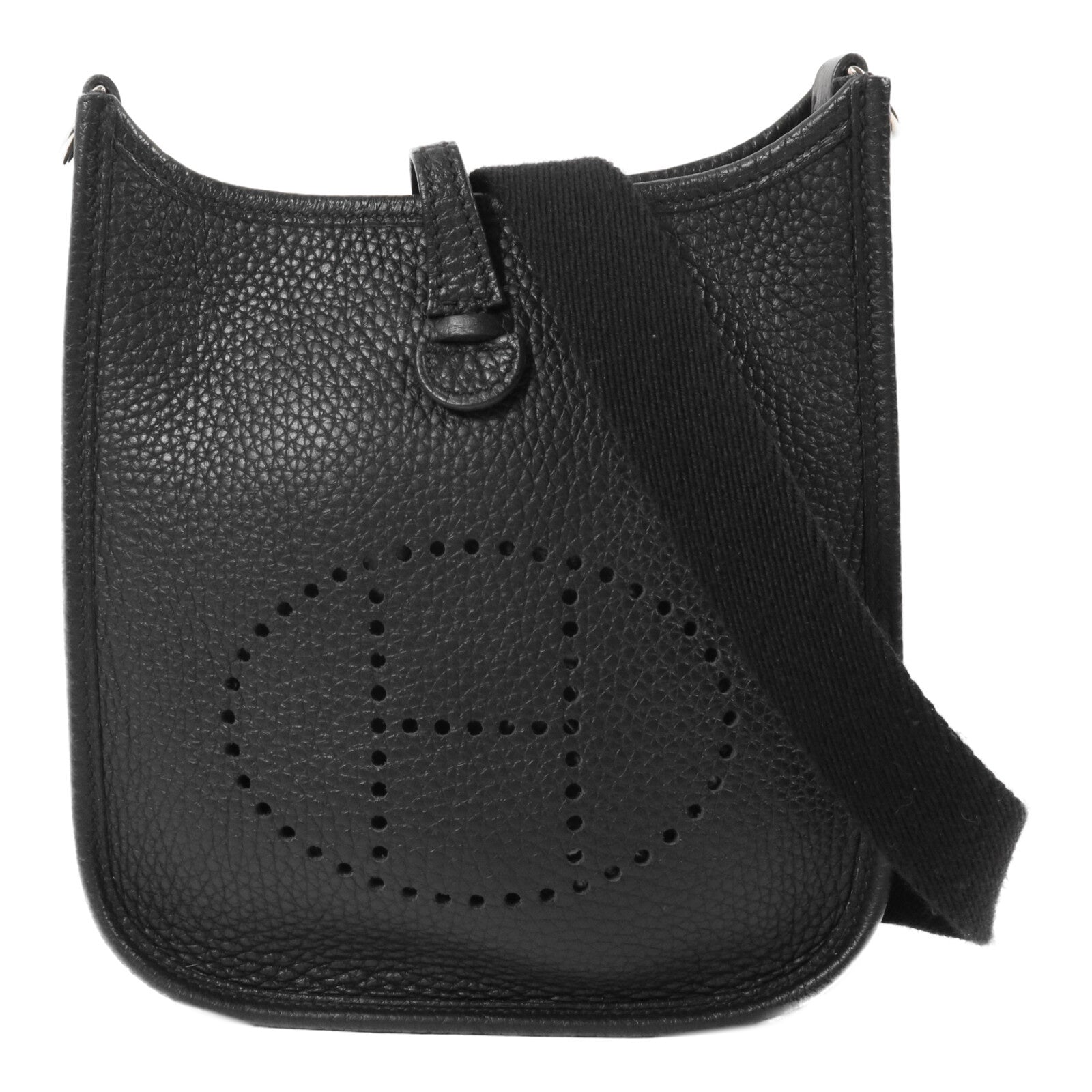 HERMES Clemence皮革Evelyne TPM肩背袋Noir