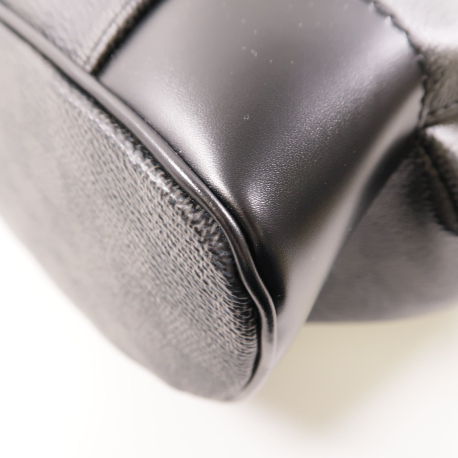 LOUIS VUITTON Damier Graphite Christopher MM銀扣背包黑色
