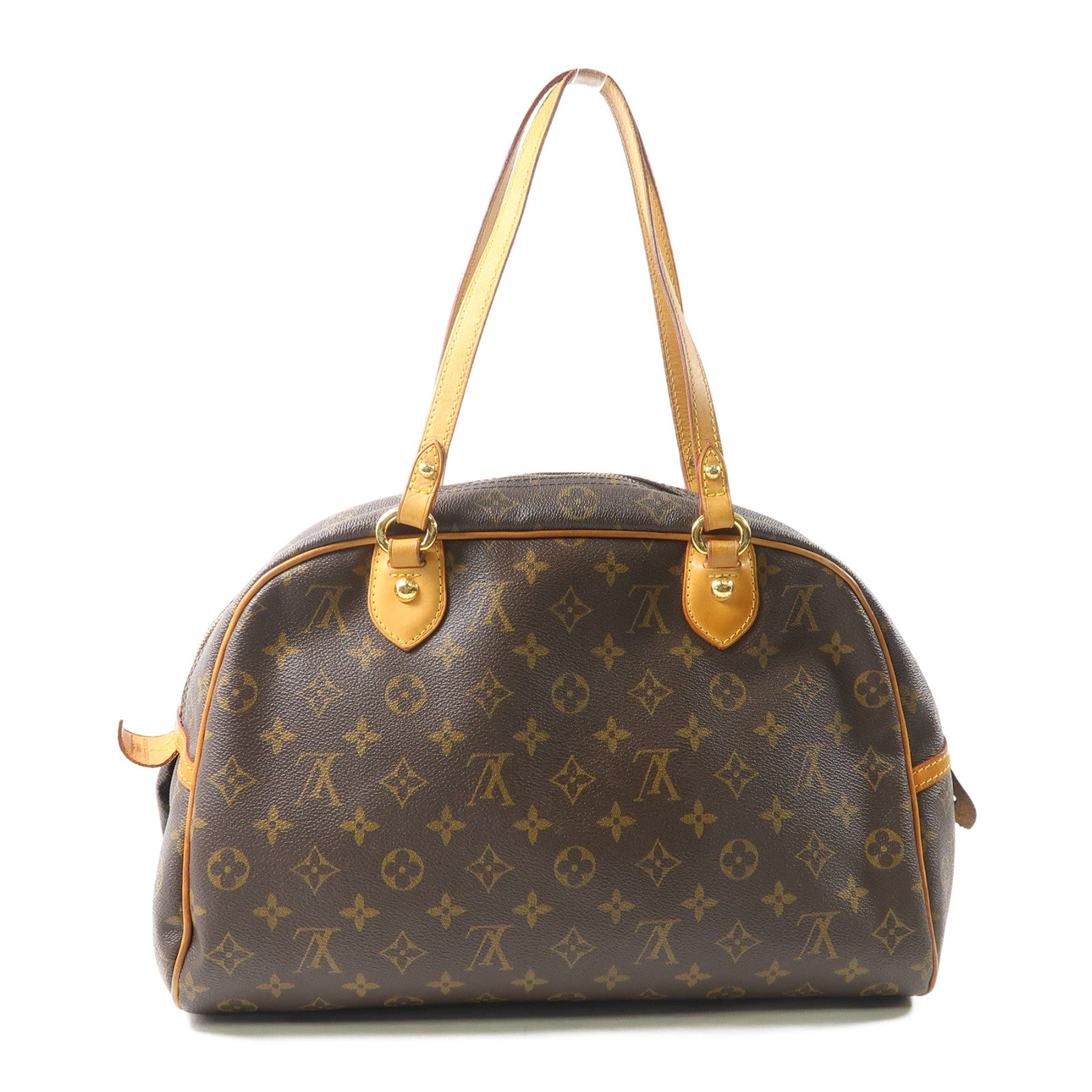 LOUIS VUITTON 【激減優惠】Monogram Montorgueil PM金扣肩背袋啡色