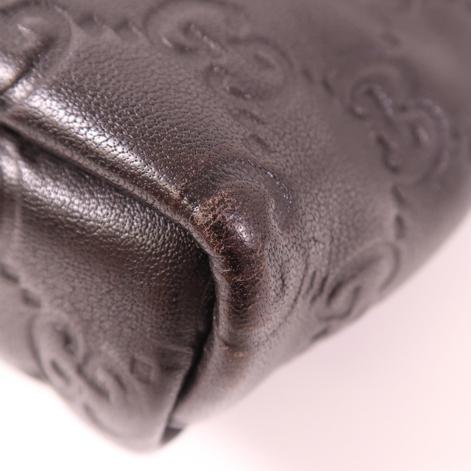 GUCCI GG GHW Crossbody Bag Shoulder Bag 223666 Calfskin Leather Brown