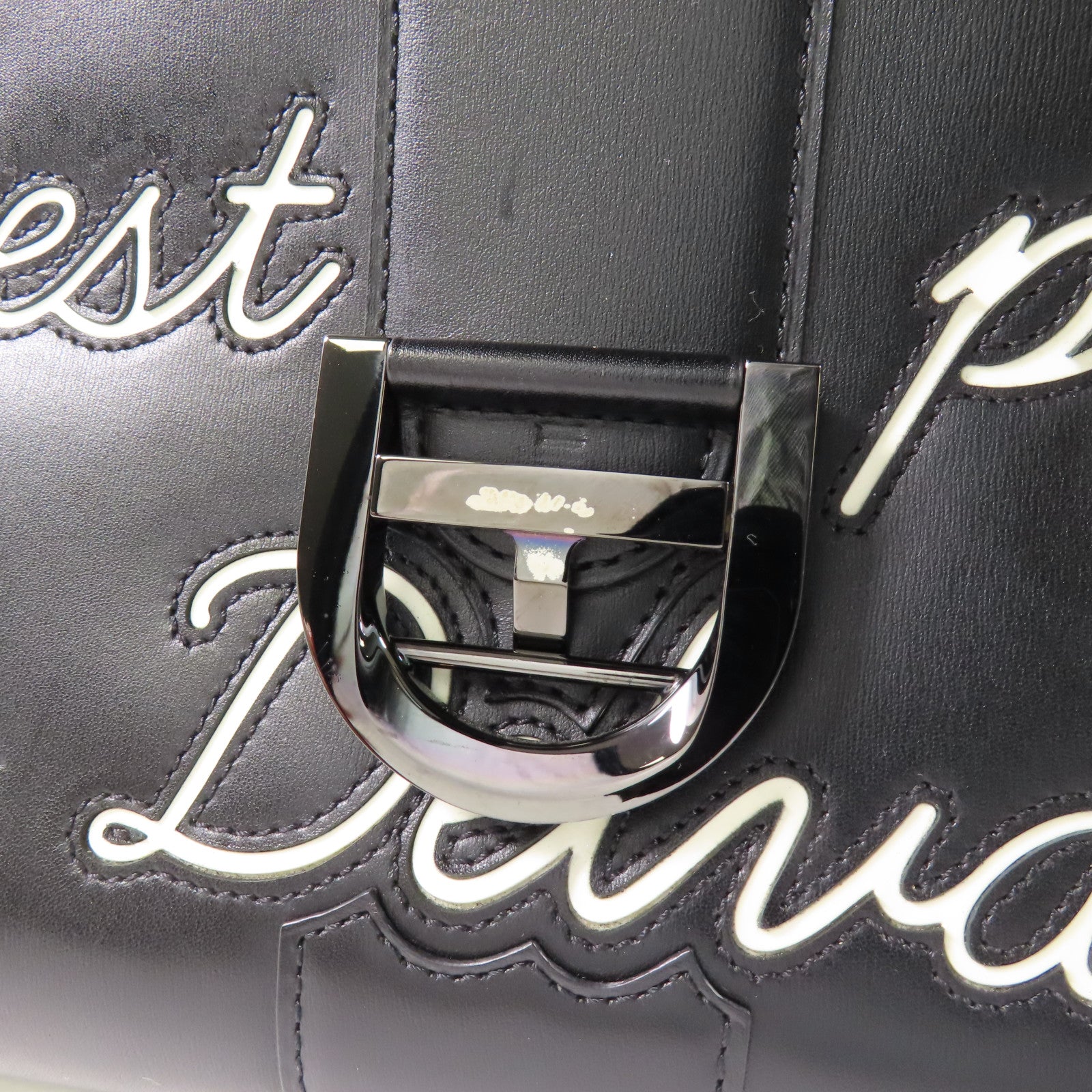 Delvaux 牛皮皮革L'Humour MM手挽肩背兩用袋