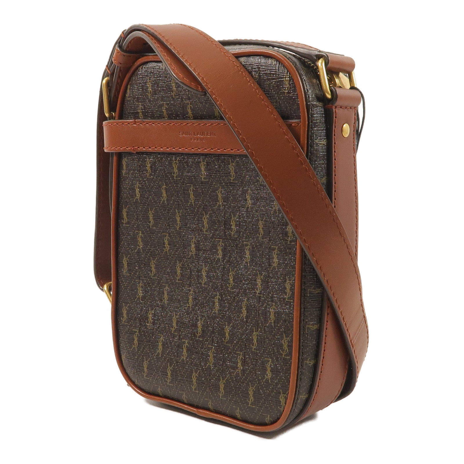 SAINT LAURENT 塗層帆布Le Monogramme Crossbody Bag肩背袋