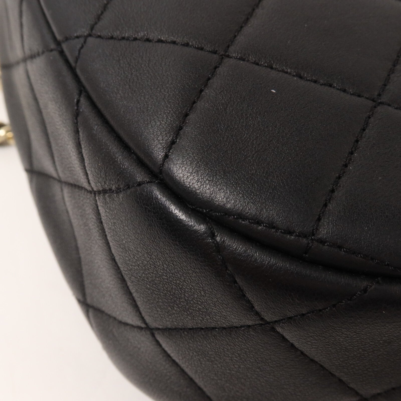 CHANEL 牛皮皮革Chain Handle Studded CC鏈帶手挽肩背兩用袋