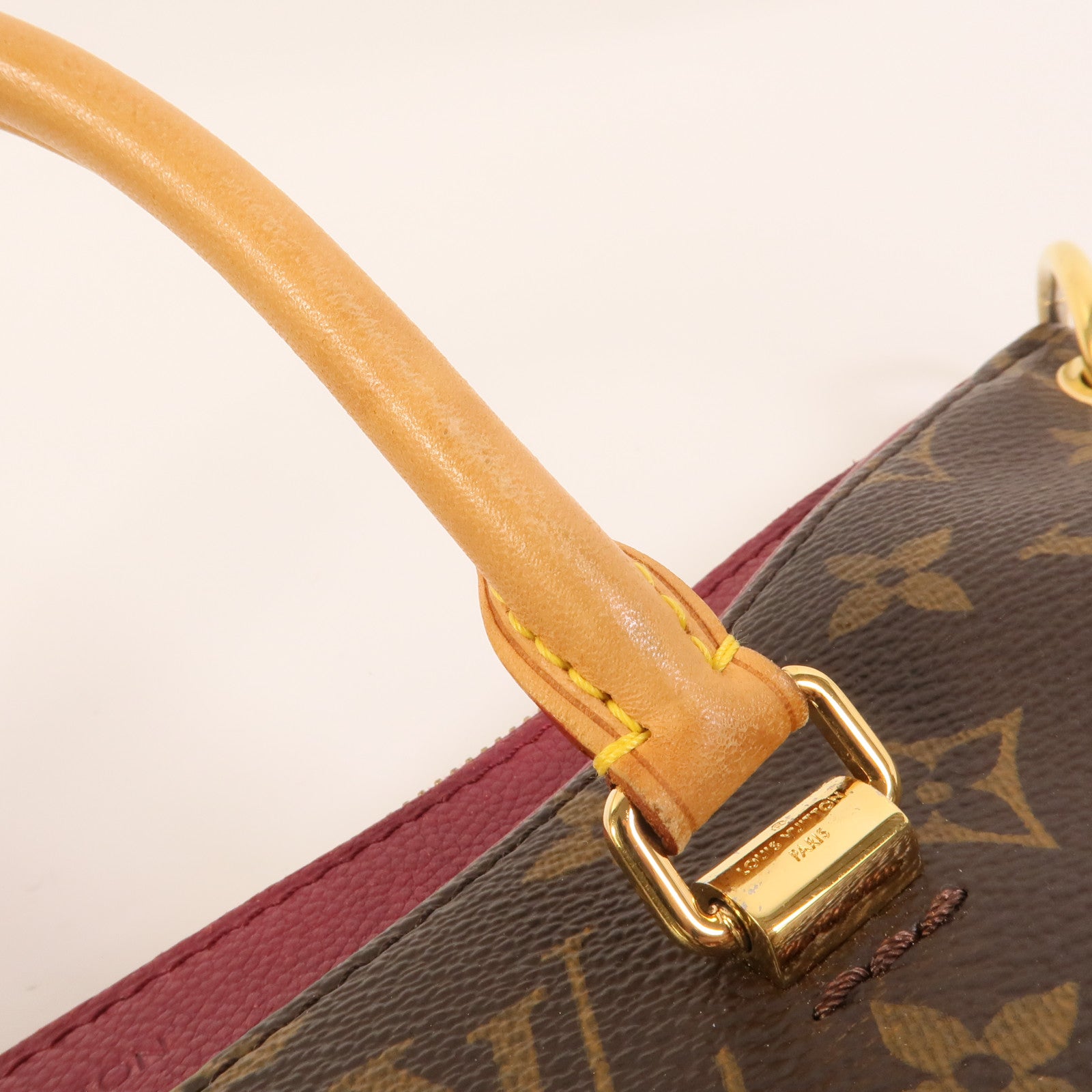 LOUIS VUITTON Monogram Pallas金扣手挽肩背兩用袋