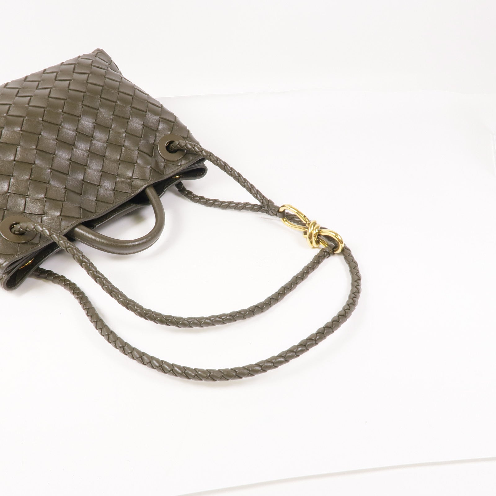 BOTTEGA VENETA 牛皮皮革Andiamo Small金扣手挽肩背兩用袋