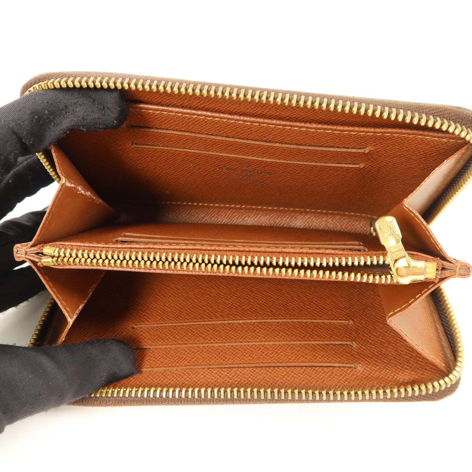 LOUIS VUITTON Monogram Zipper Wallet錢包