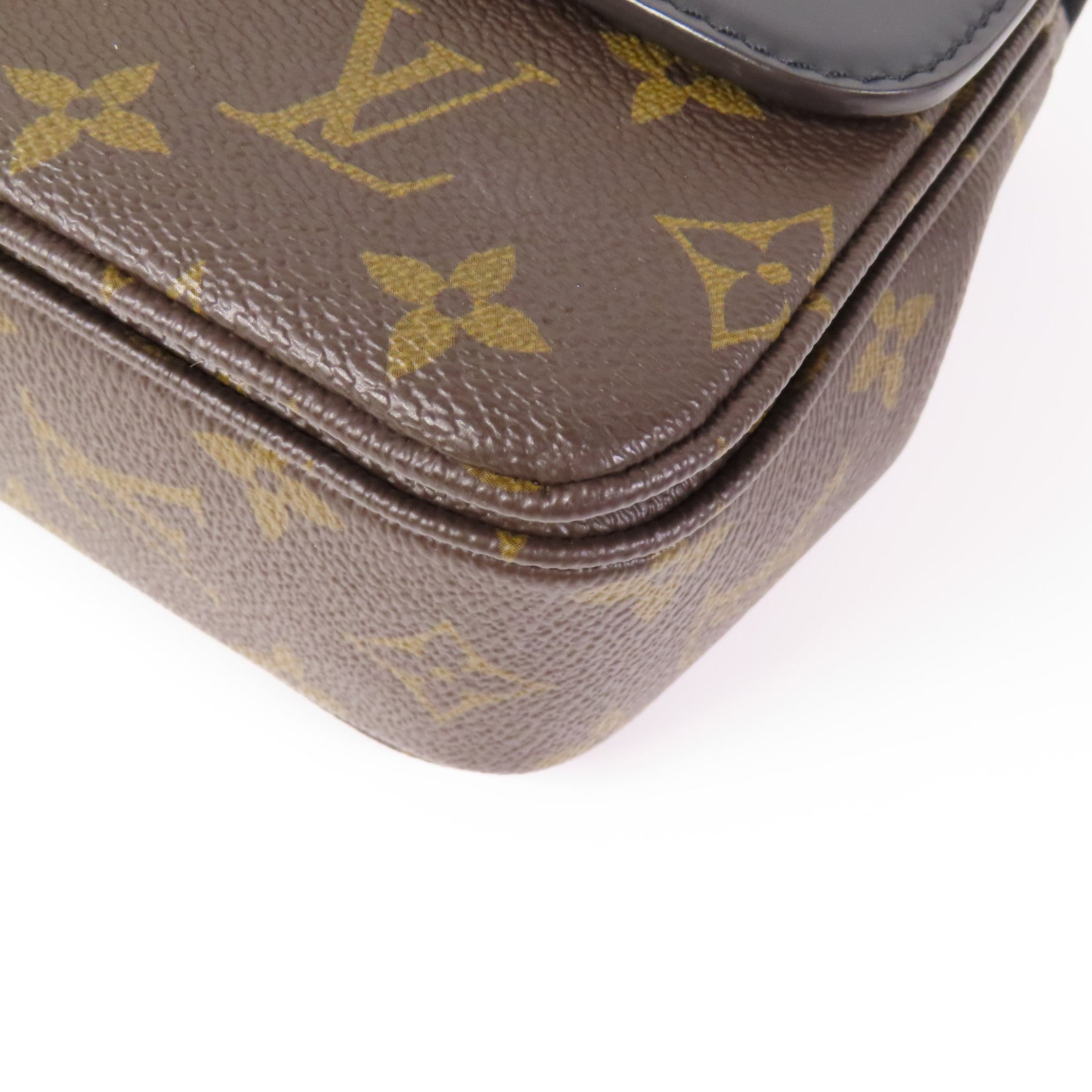 LOUIS VUITTON Monogram Marceau金扣肩背袋棕色