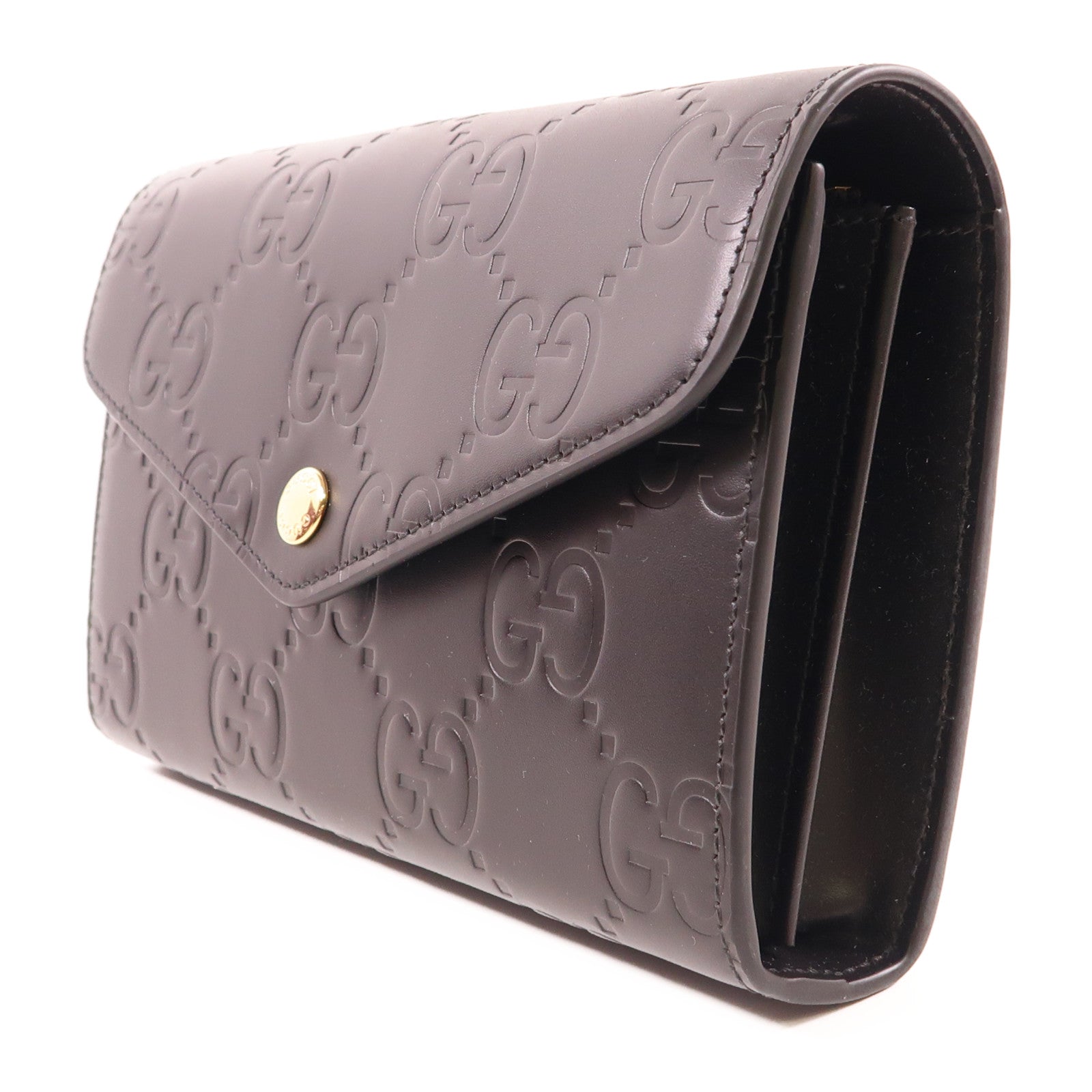 GUCCI 皮革GG Chain Wallet金扣手拿包/鏈帶肩背袋