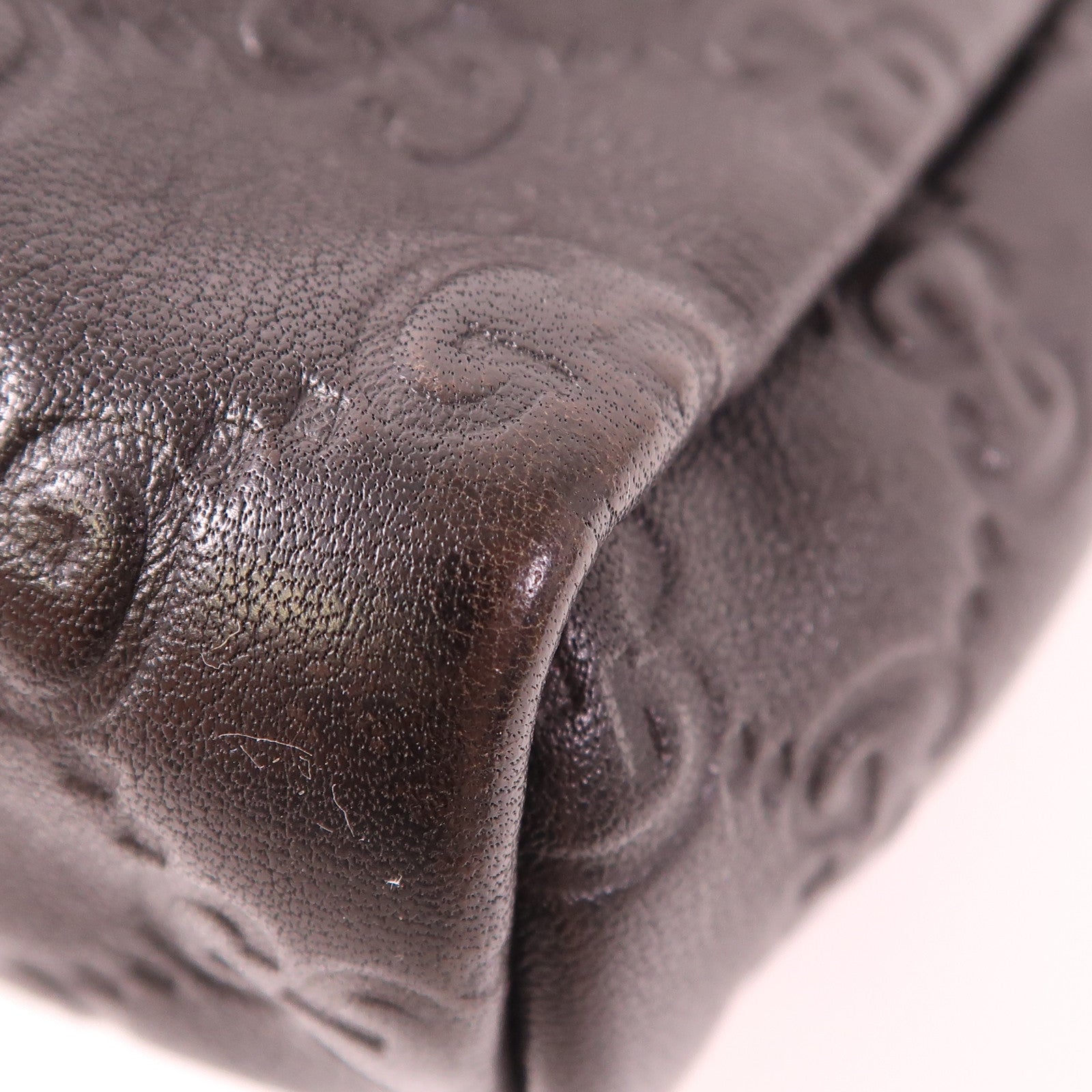 GUCCI GG GHW Crossbody Bag Shoulder Bag 223666 Calfskin Leather Brown