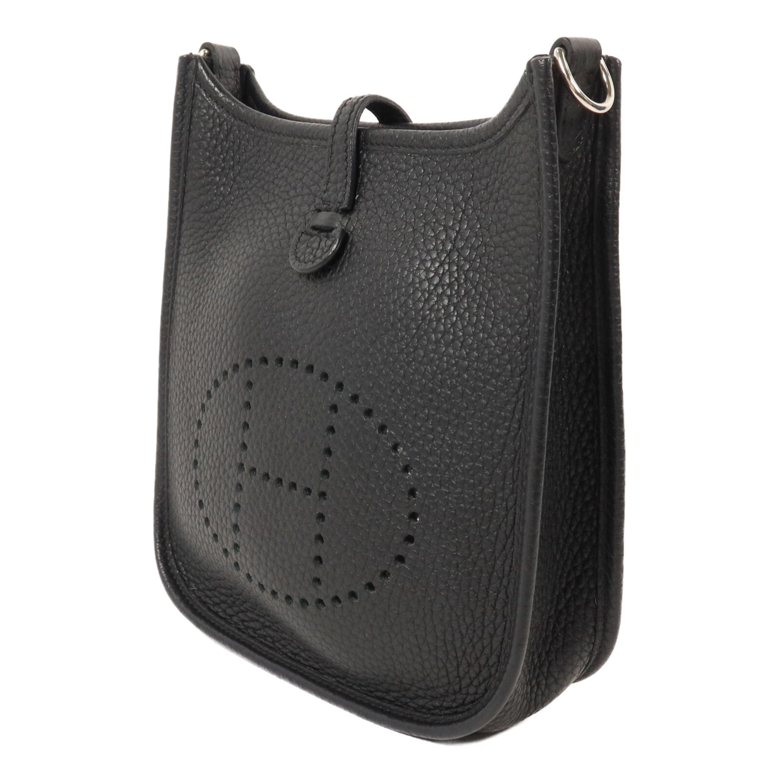 HERMES Clemence皮革Evelyne TPM肩背袋Noir
