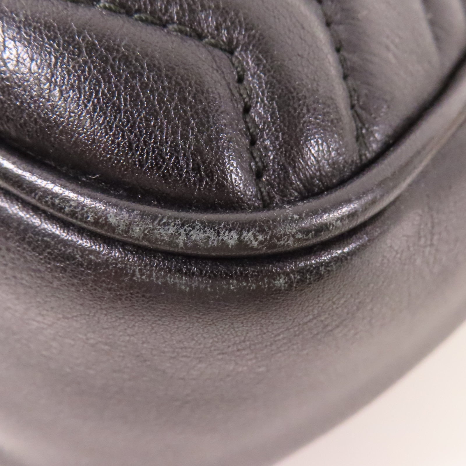 GUCCI GG GHW GG Marmont Chain Shoulder Bag 443499 Calfskin Leather Black