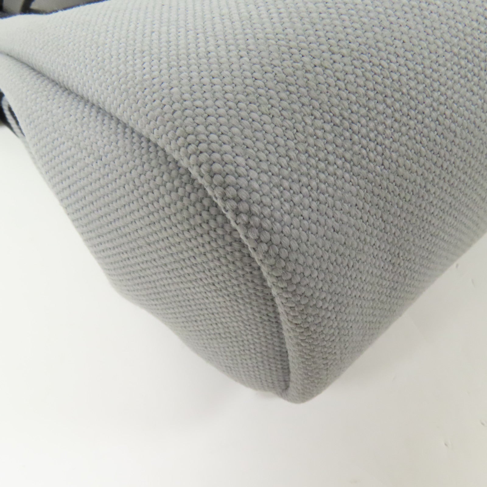 HERMES 帆布Mini Herbag肩背袋Gris Pantin
