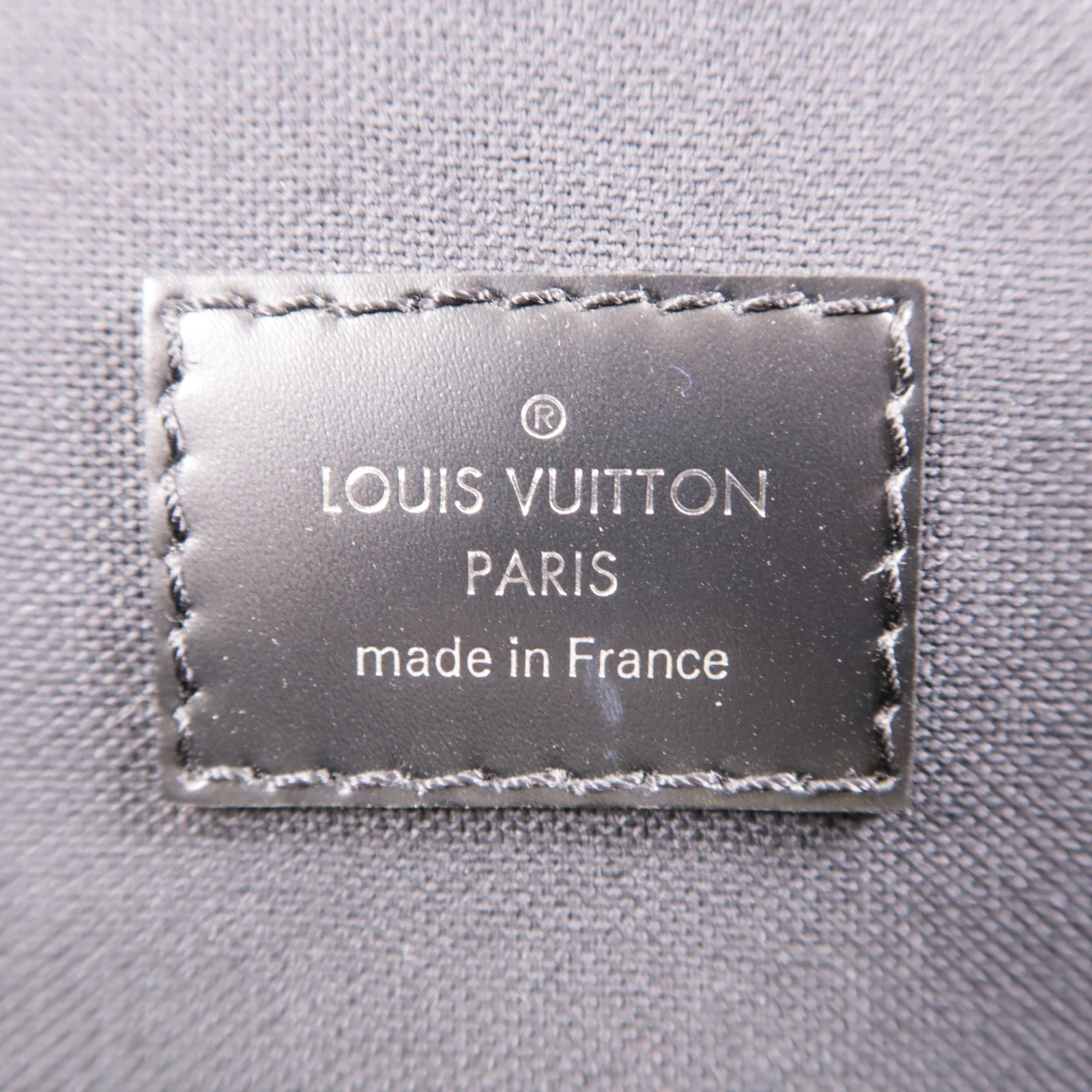 LOUIS VUITTON Damier Graphite Christopher MM銀扣背包黑色