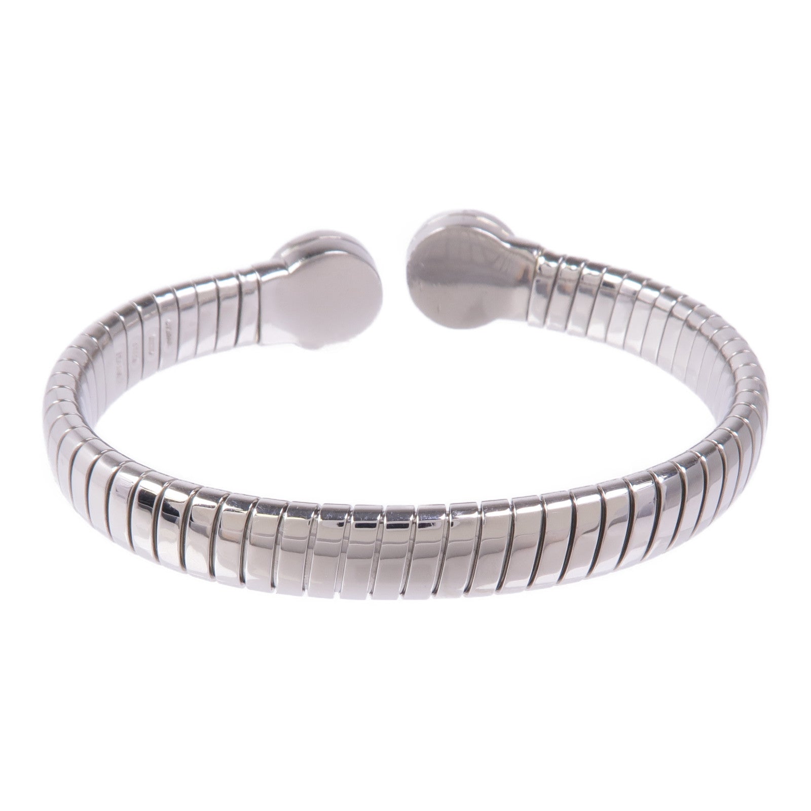 BVLGARI 鋼Tubogas Diamond Bracelet鑽石手鐲