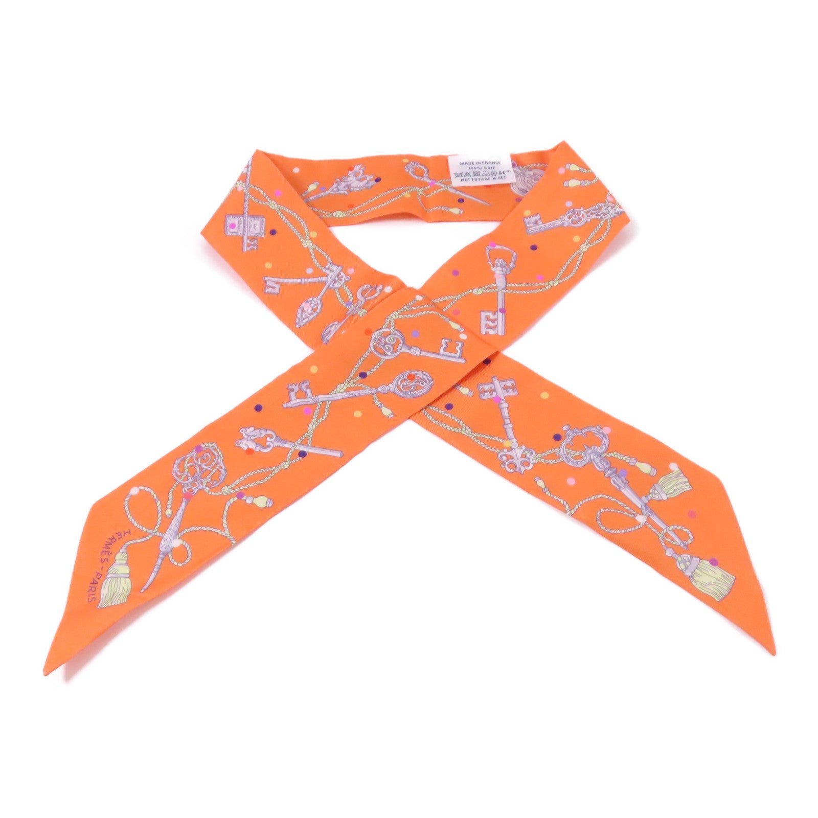 HERMES 絲質Twilly絲巾