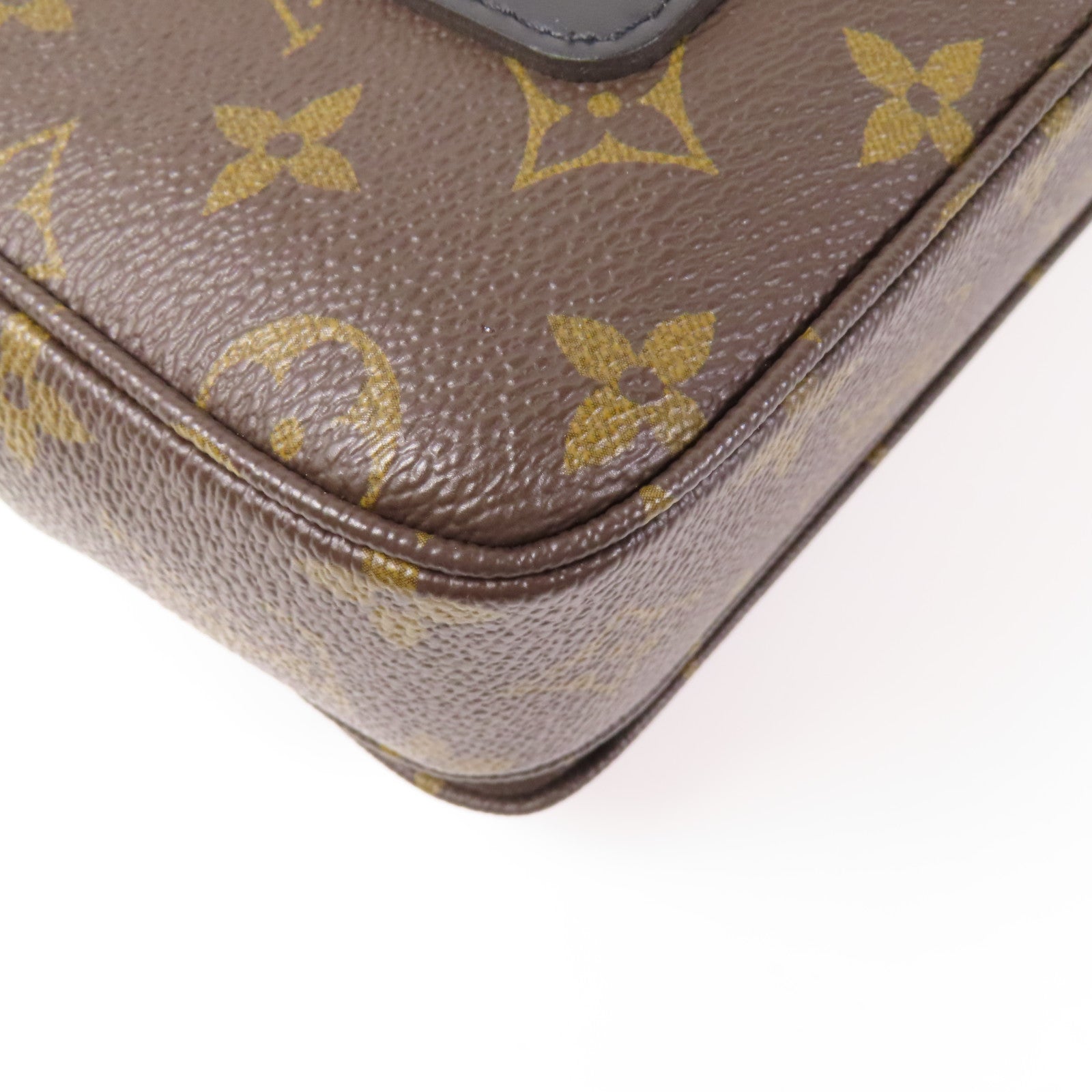 LOUIS VUITTON Monogram Marceau金扣肩背袋棕色