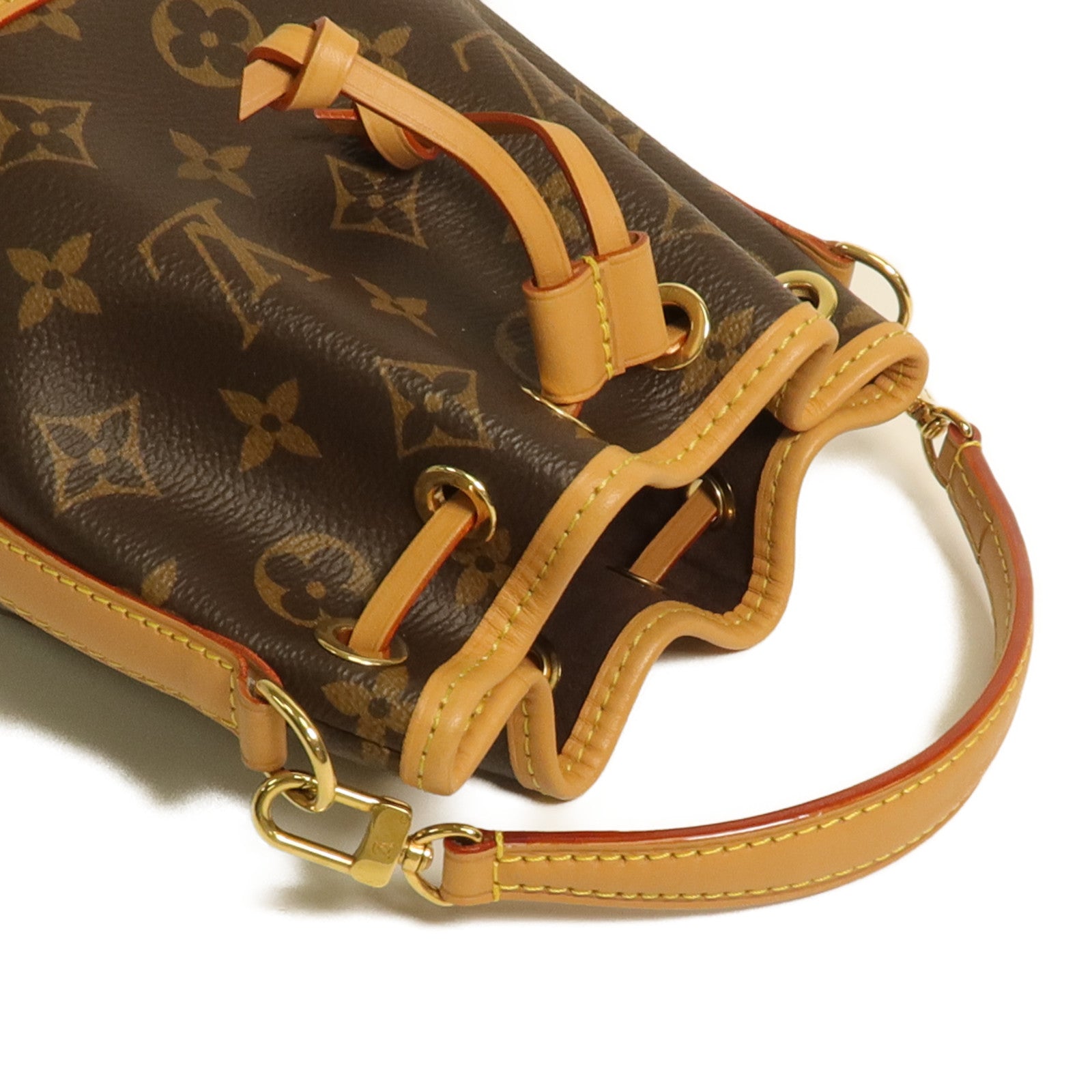 LOUIS VUITTON 【激減優惠】Monogram Nano Noe金扣手挽肩背兩用袋