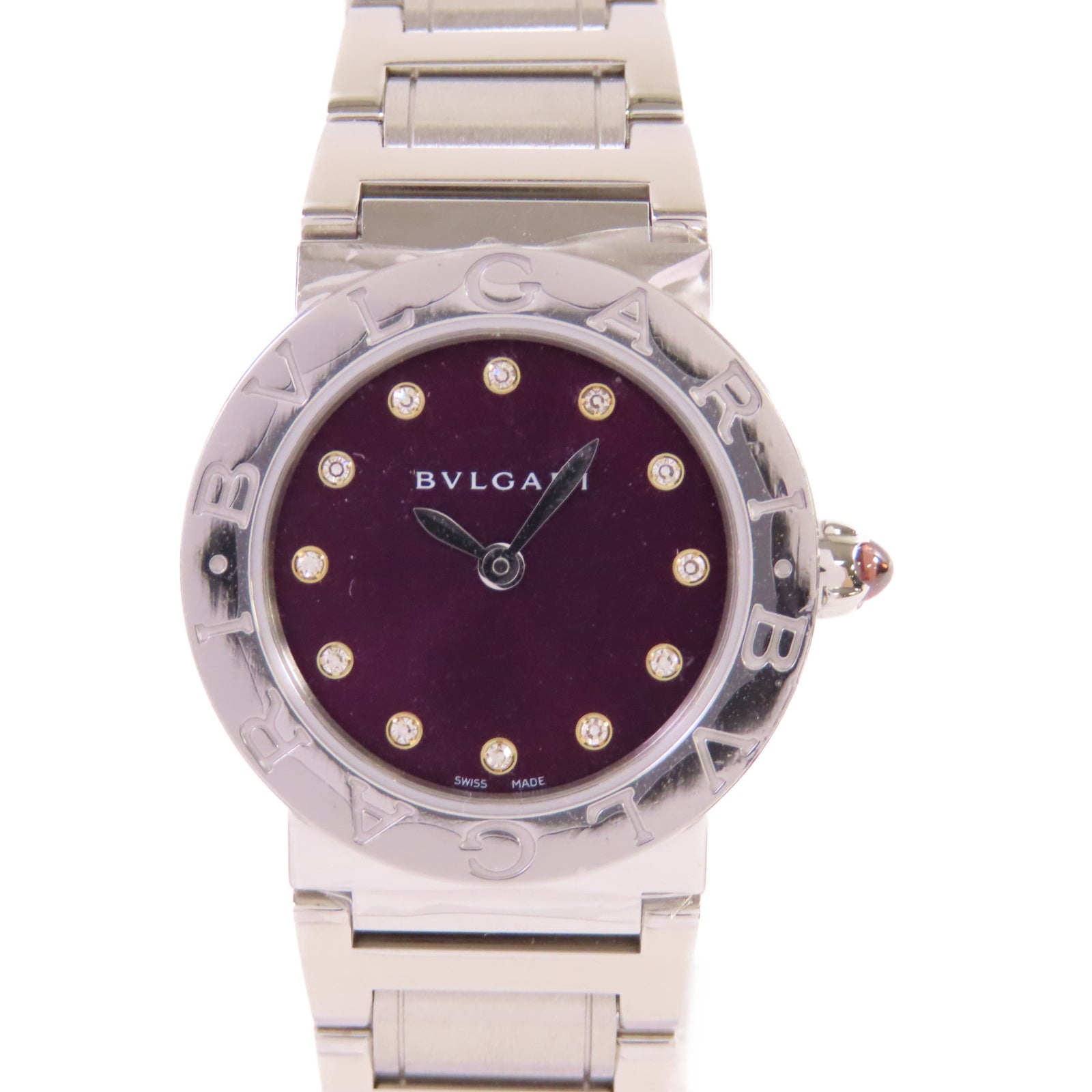 BVLGARI Bvlgari Bvlgari Lady Watch不鏽鋼石英機芯手錶紫色