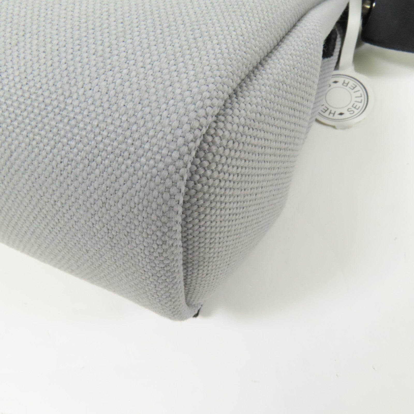 HERMES 帆布Mini Herbag肩背袋Gris Pantin