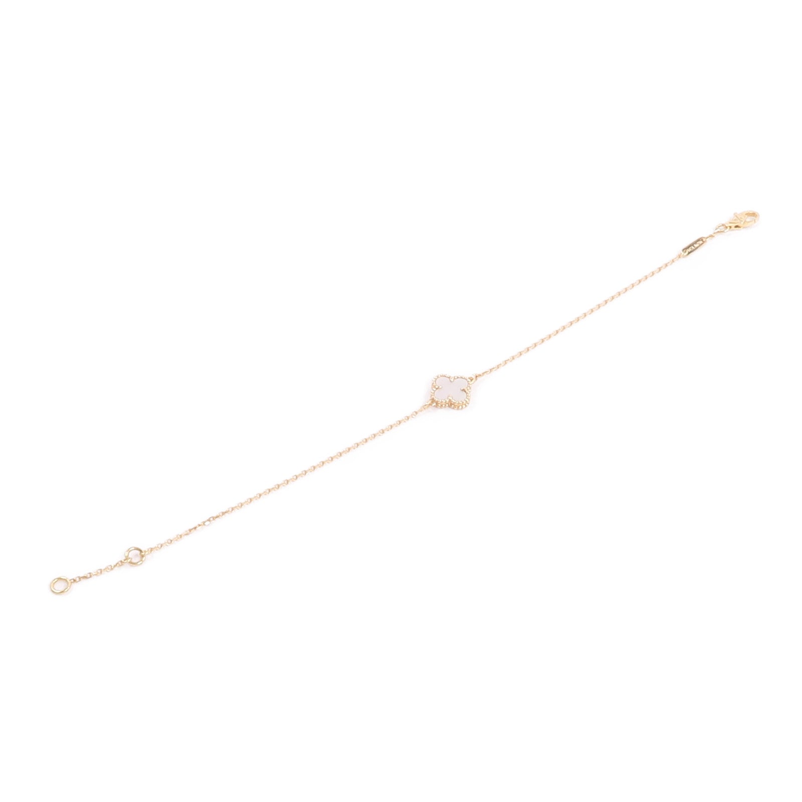Van Cleef & Arpels 18K黃金Sweet Alhambra Bracelet珍珠母貝手鏈