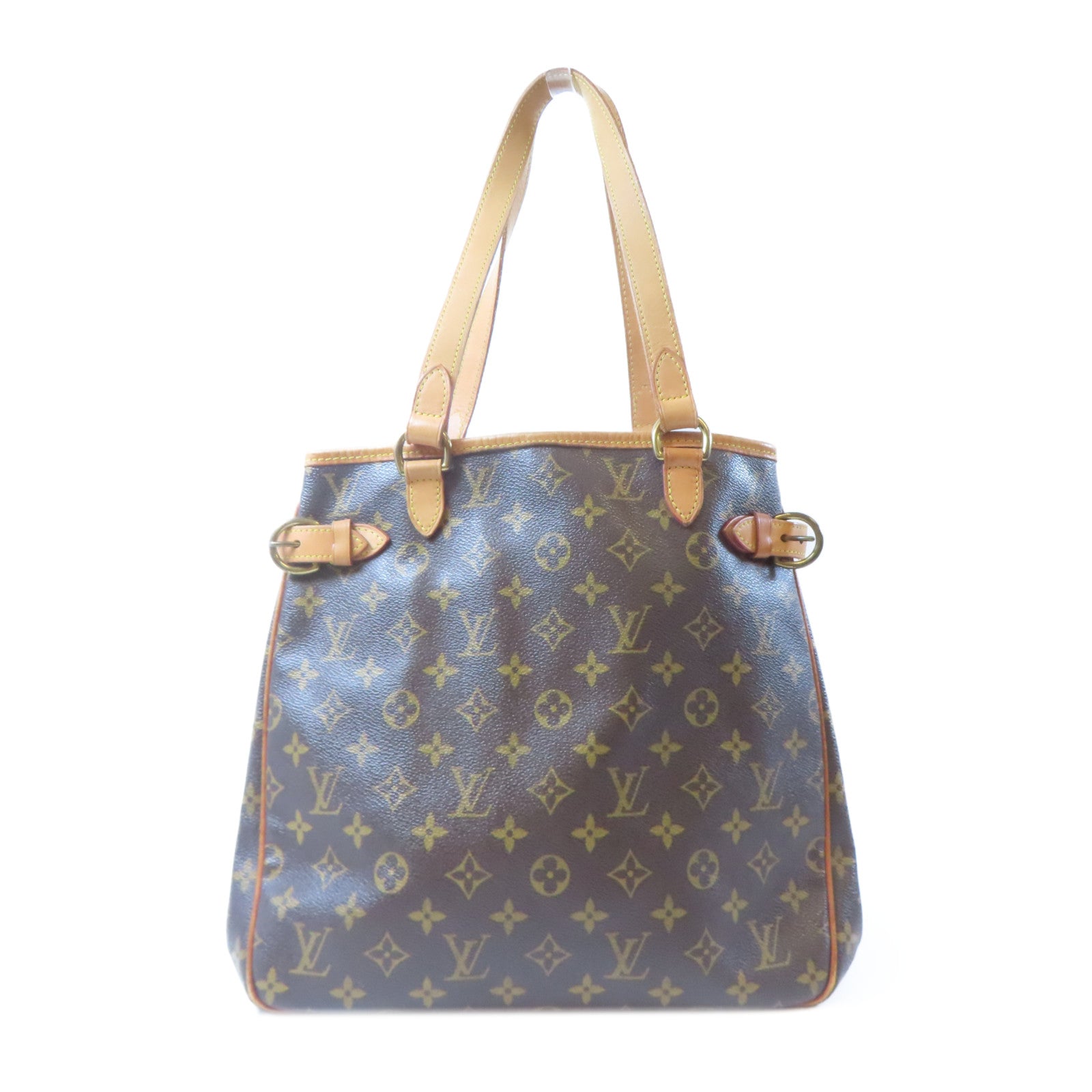 LOUIS VUITTON Monogram Batignolles Vertical金扣肩背袋啡色