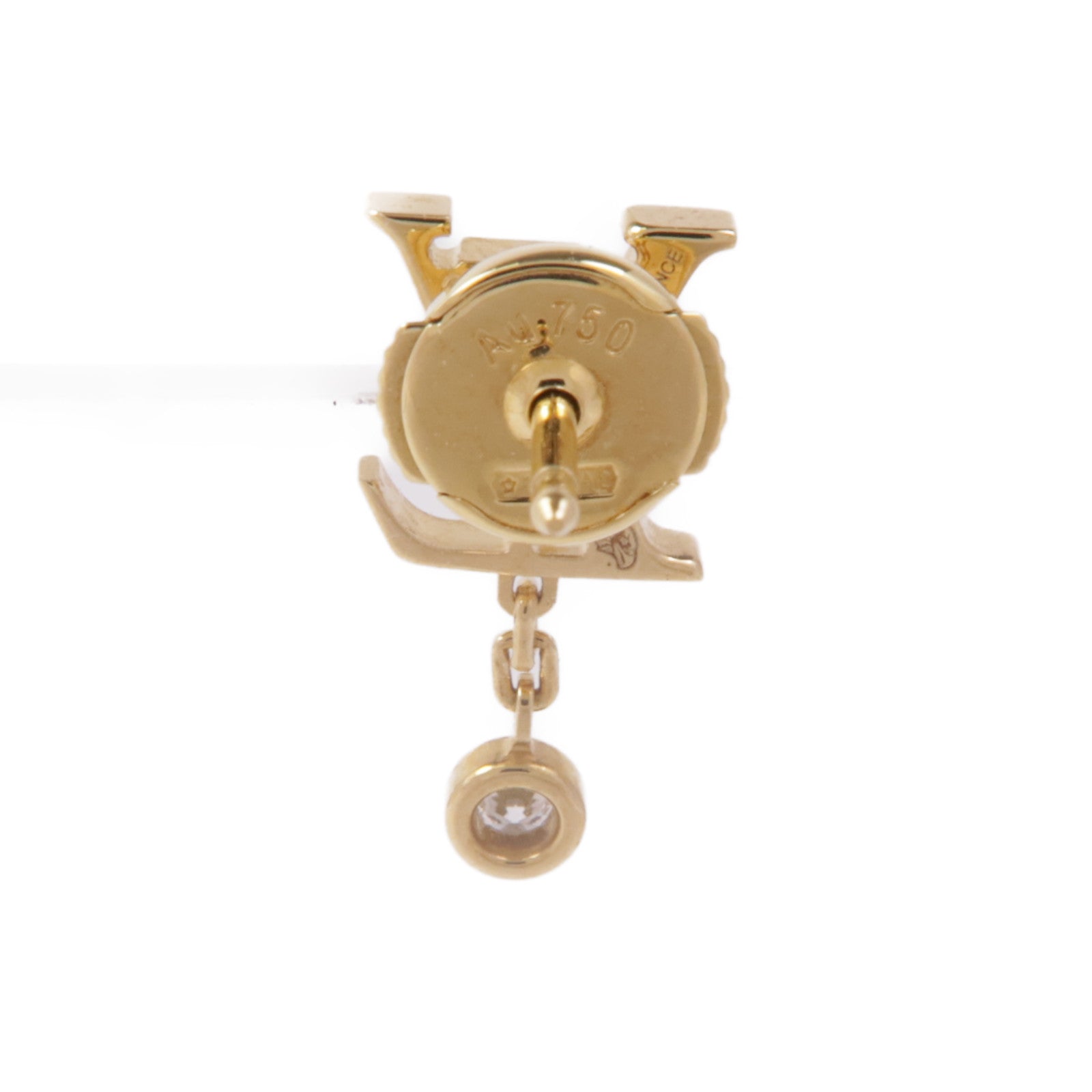 LOUIS VUITTON 18K黃金Idylle Blossom Ear Stud鑽石耳環