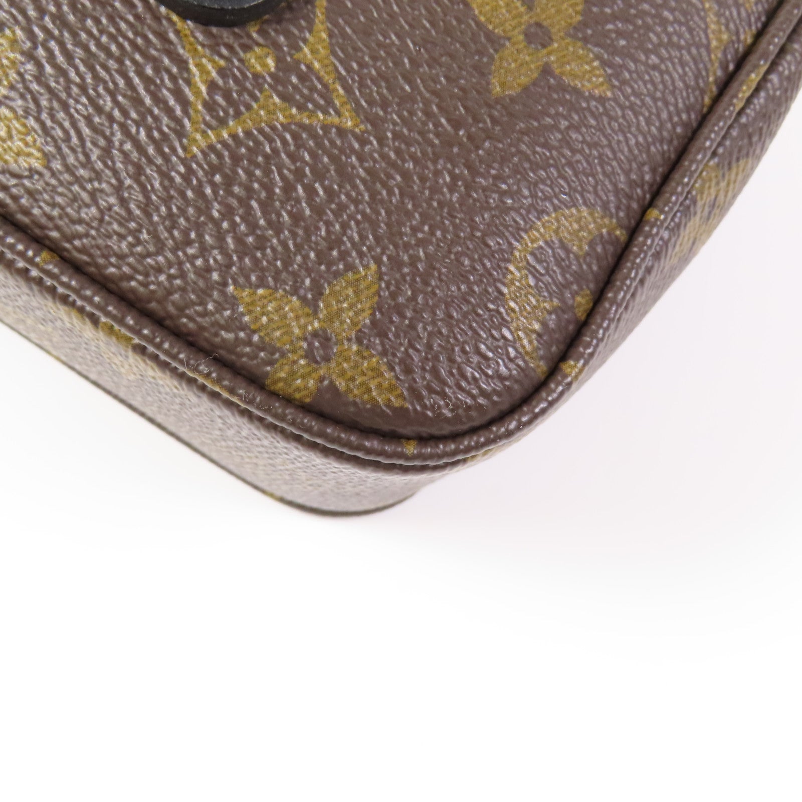 LOUIS VUITTON Monogram Marceau金扣肩背袋棕色