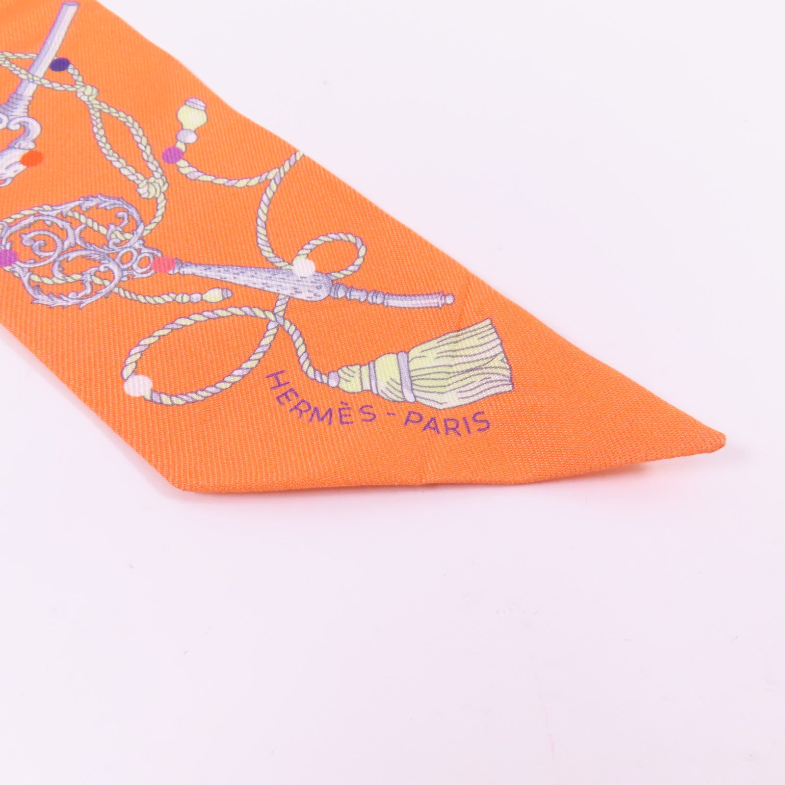 HERMES 絲質Twilly絲巾