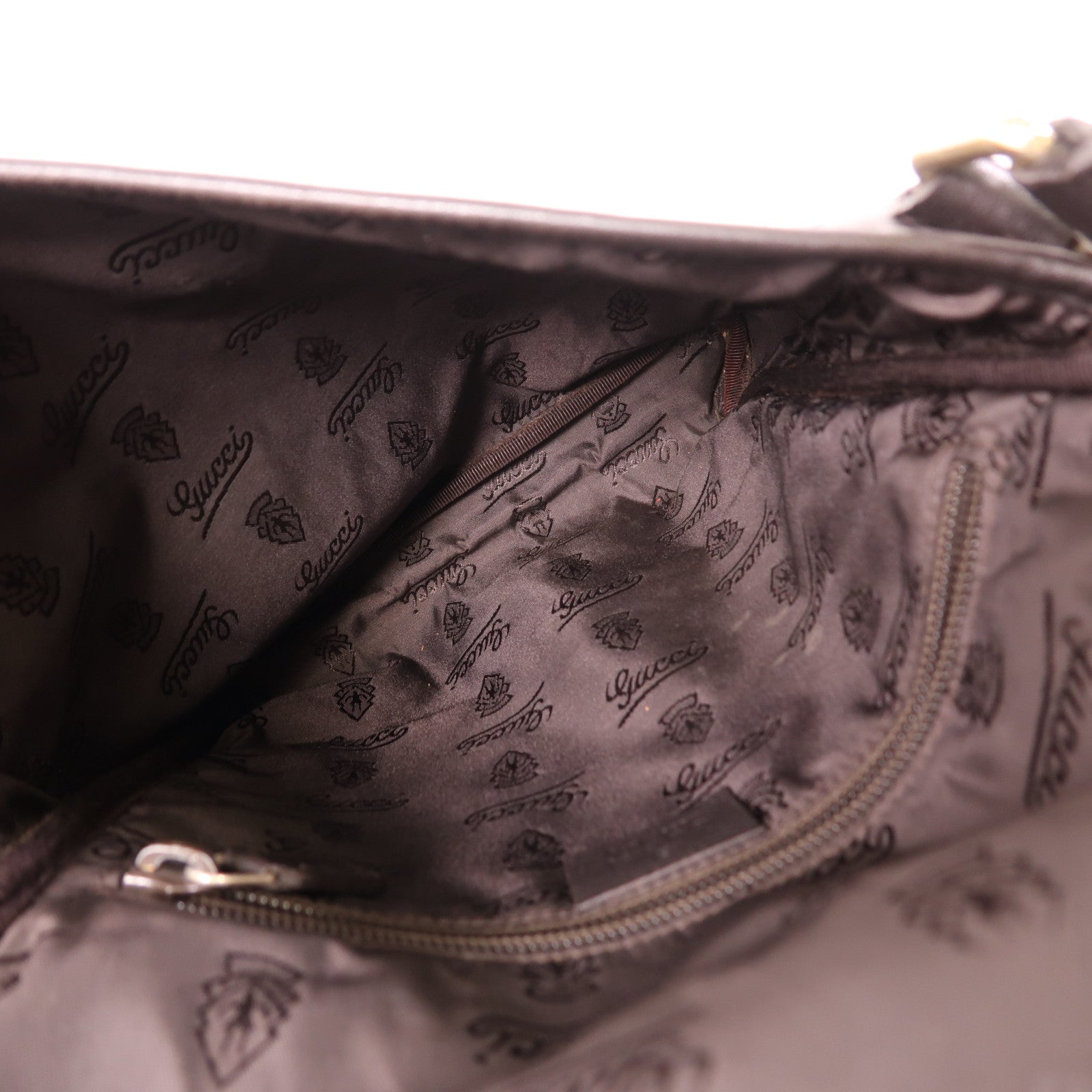 GUCCI GG GHW Crossbody Bag Shoulder Bag 223666 Calfskin Leather Brown