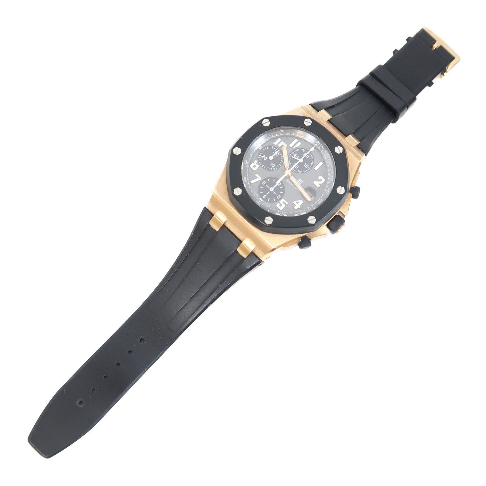 AUDEMARS PIGUET Royal Oak Offshore Chronograph 18K玫瑰金/橡膠帶手錶自動機芯灰色