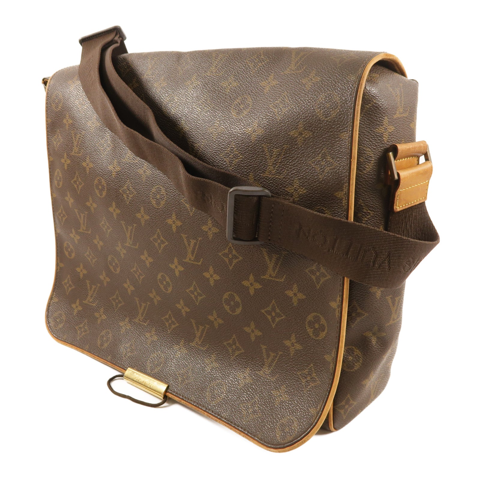 LOUIS VUITTON 【激減優惠】Monogram Abbesses金扣肩背袋棕色