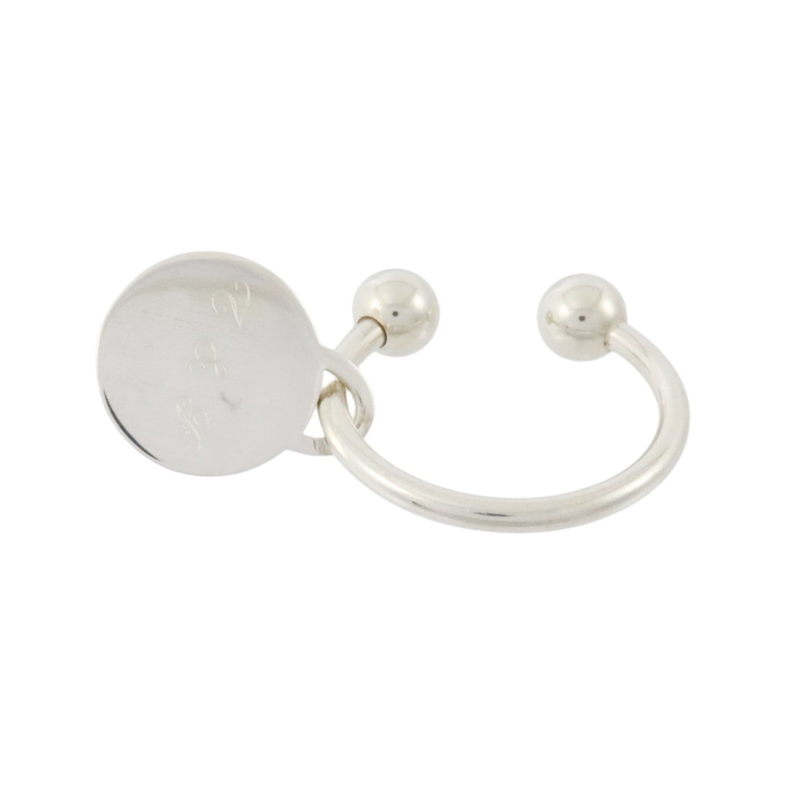TIFFANY＆CO 925純銀Round Tag Screwball Keyring鎖匙扣