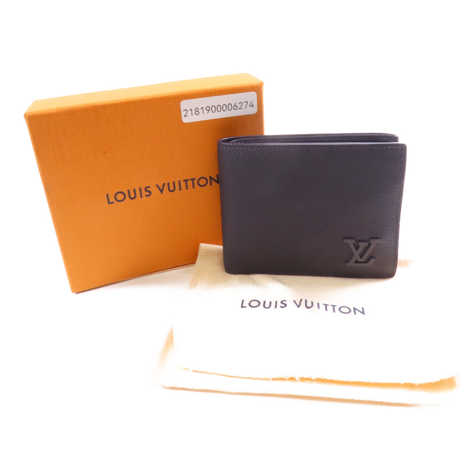LOUIS VUITTON LV Aerogram Marco銀扣錢包