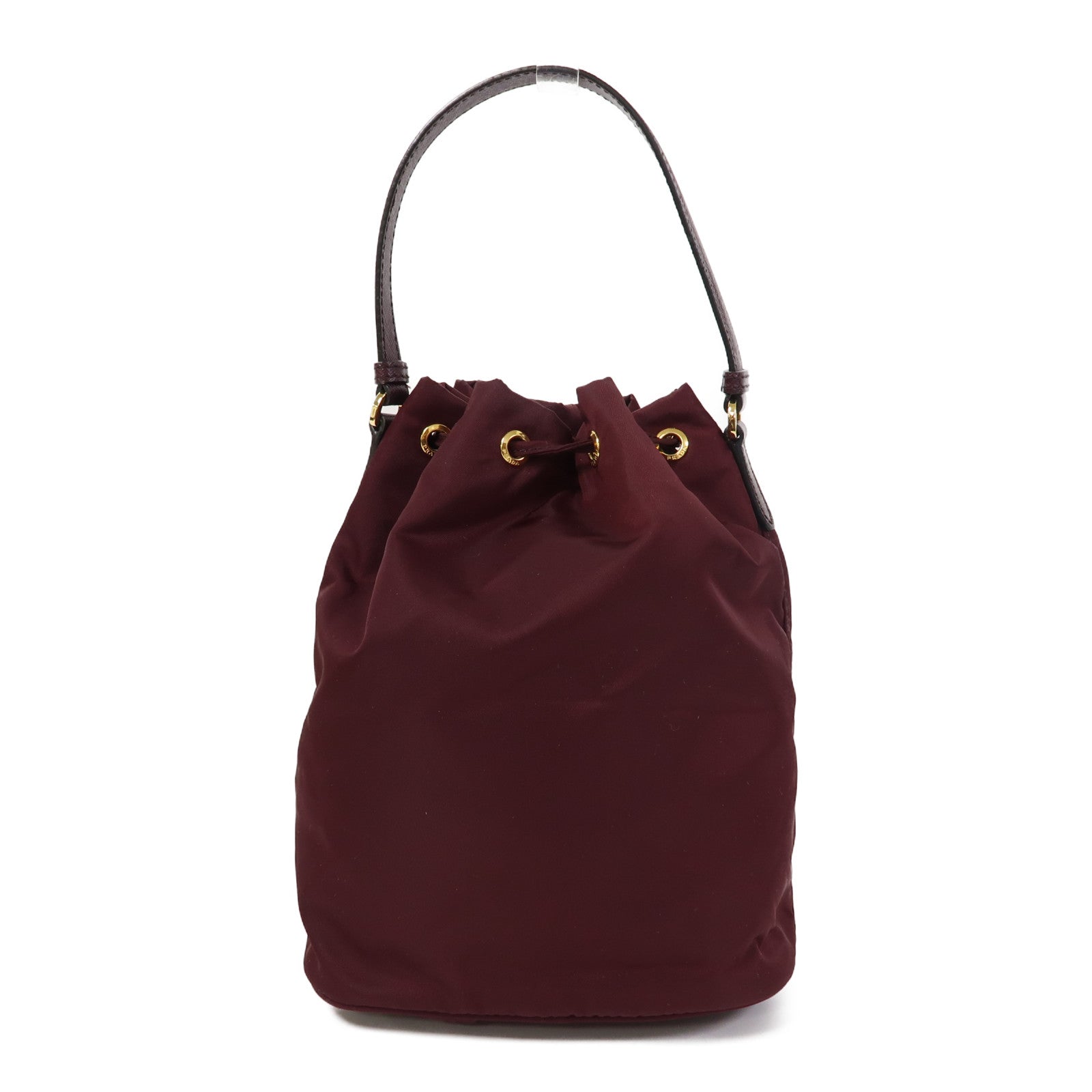 PRADA 尼龍Hand Bag金扣手挽肩背兩用袋紅色