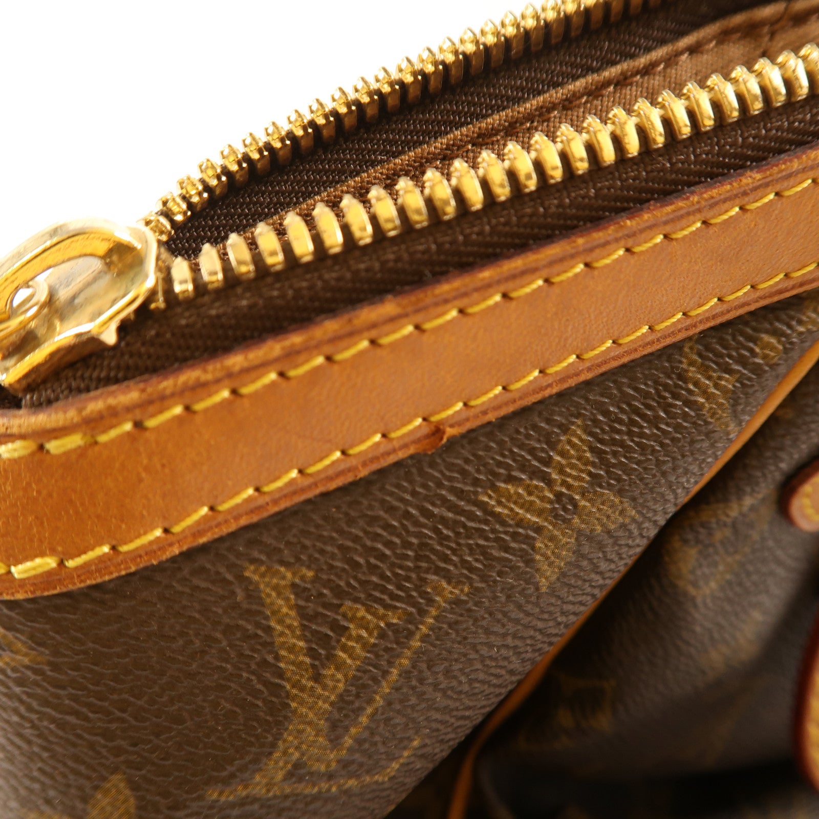 LOUIS VUITTON LV GHW Tivoli GM Shoulder Bag M40144 Monogram Brown