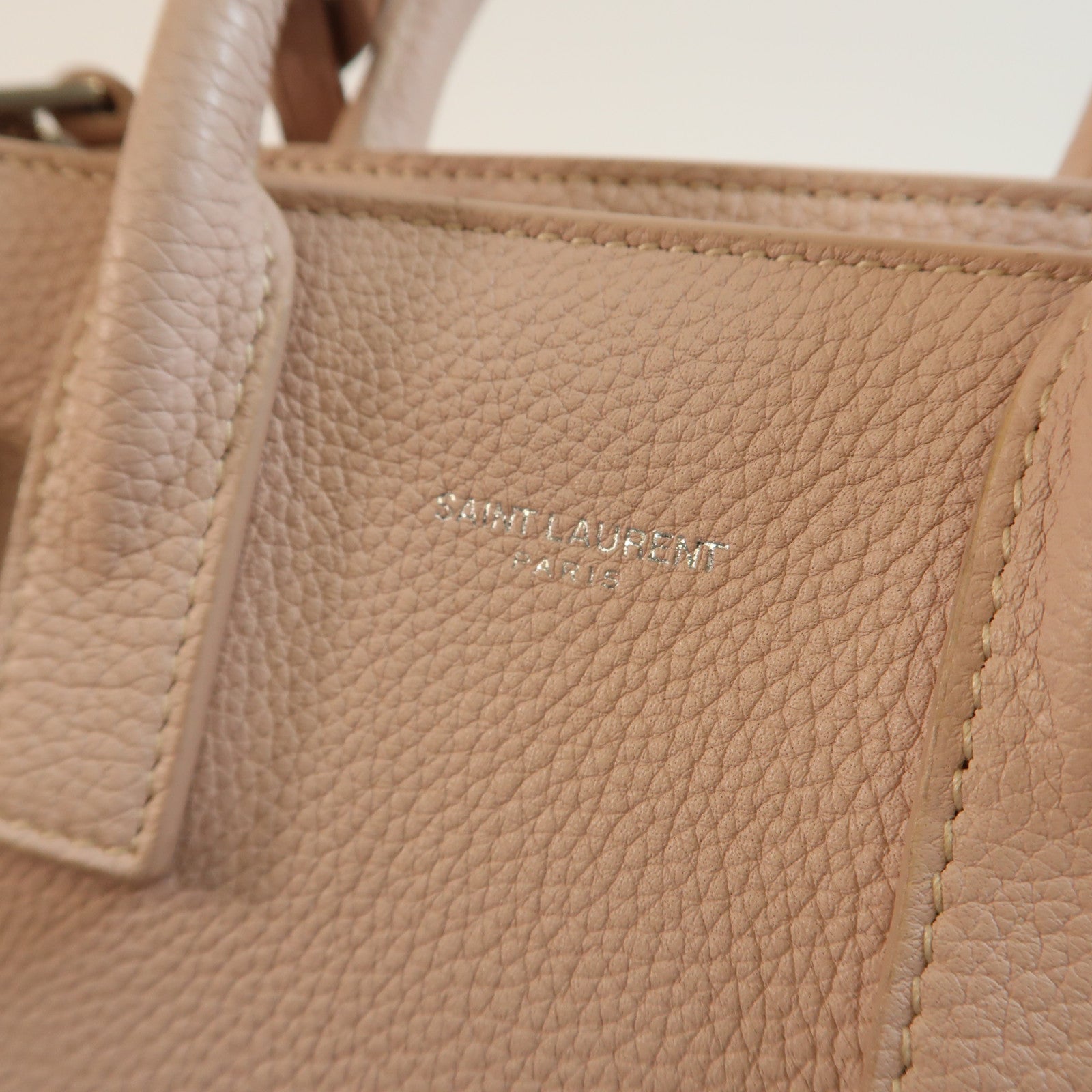 SAINT LAURENT YSL SHW Nano Sac de Jour Souple 2Way Bag Calfskin Leather 485019