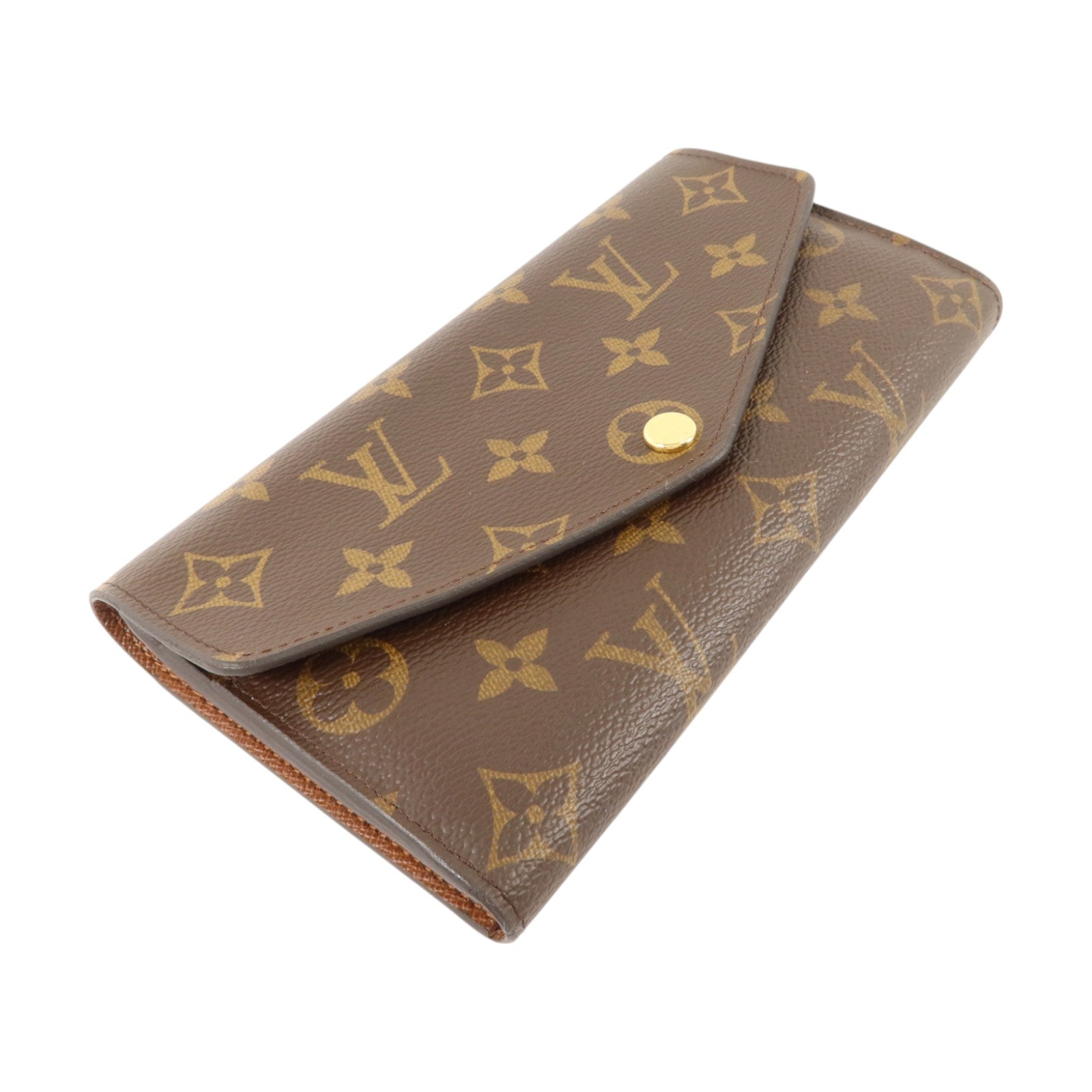 LOUIS VUITTON Monogram Portefeuille Sara金扣長錢包