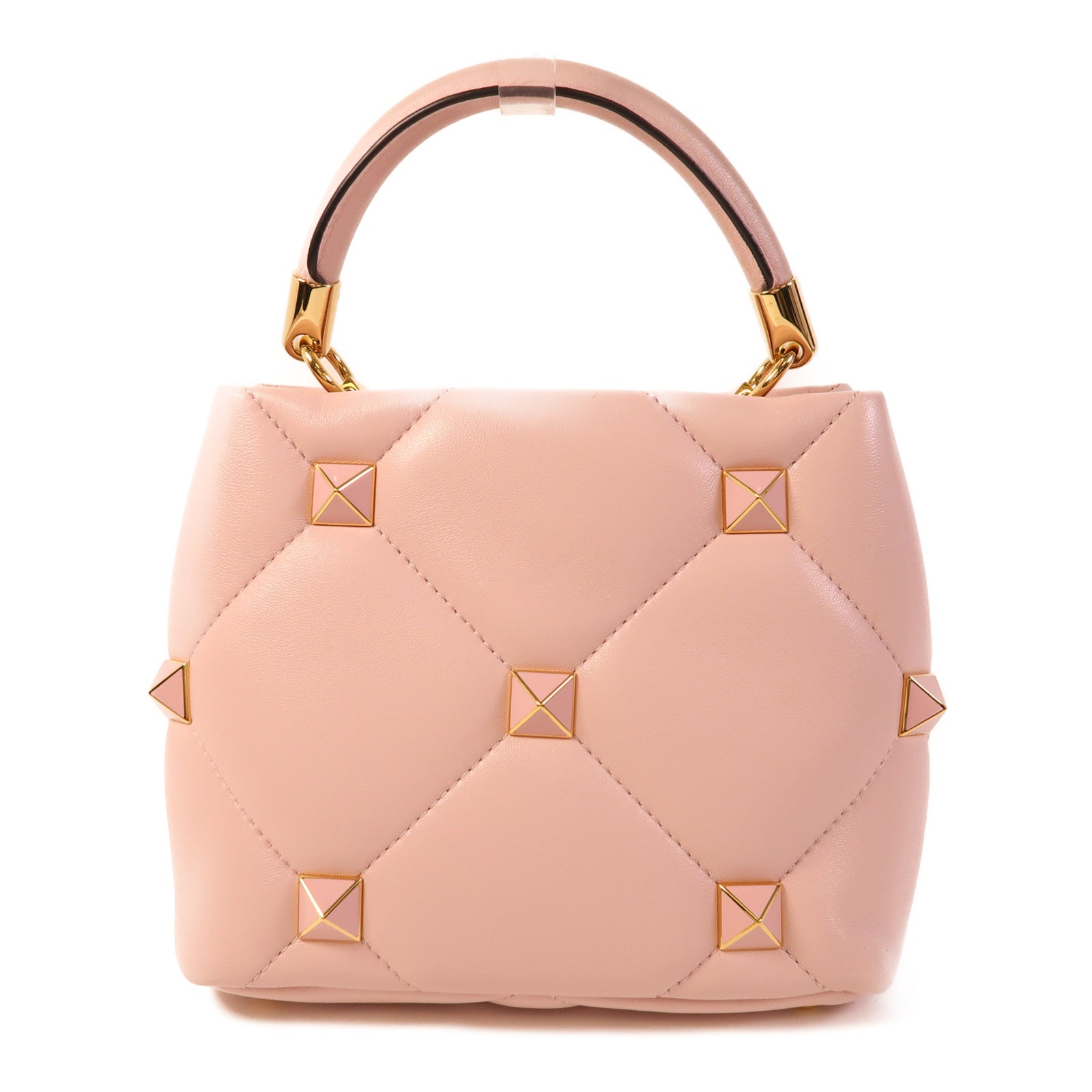 Valentino 牛皮皮革2 Way Shoulder Bag金扣手挽肩背兩用袋