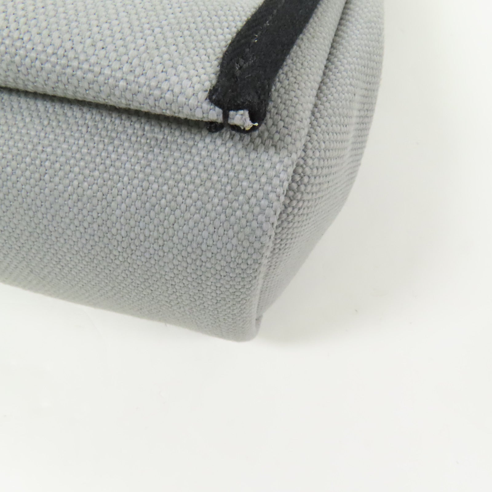 HERMES 帆布Mini Herbag肩背袋Gris Pantin