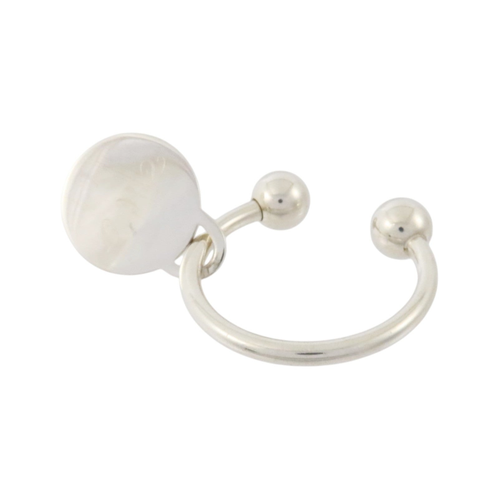 TIFFANY＆CO 925純銀Round Tag Screwball Keyring鎖匙扣