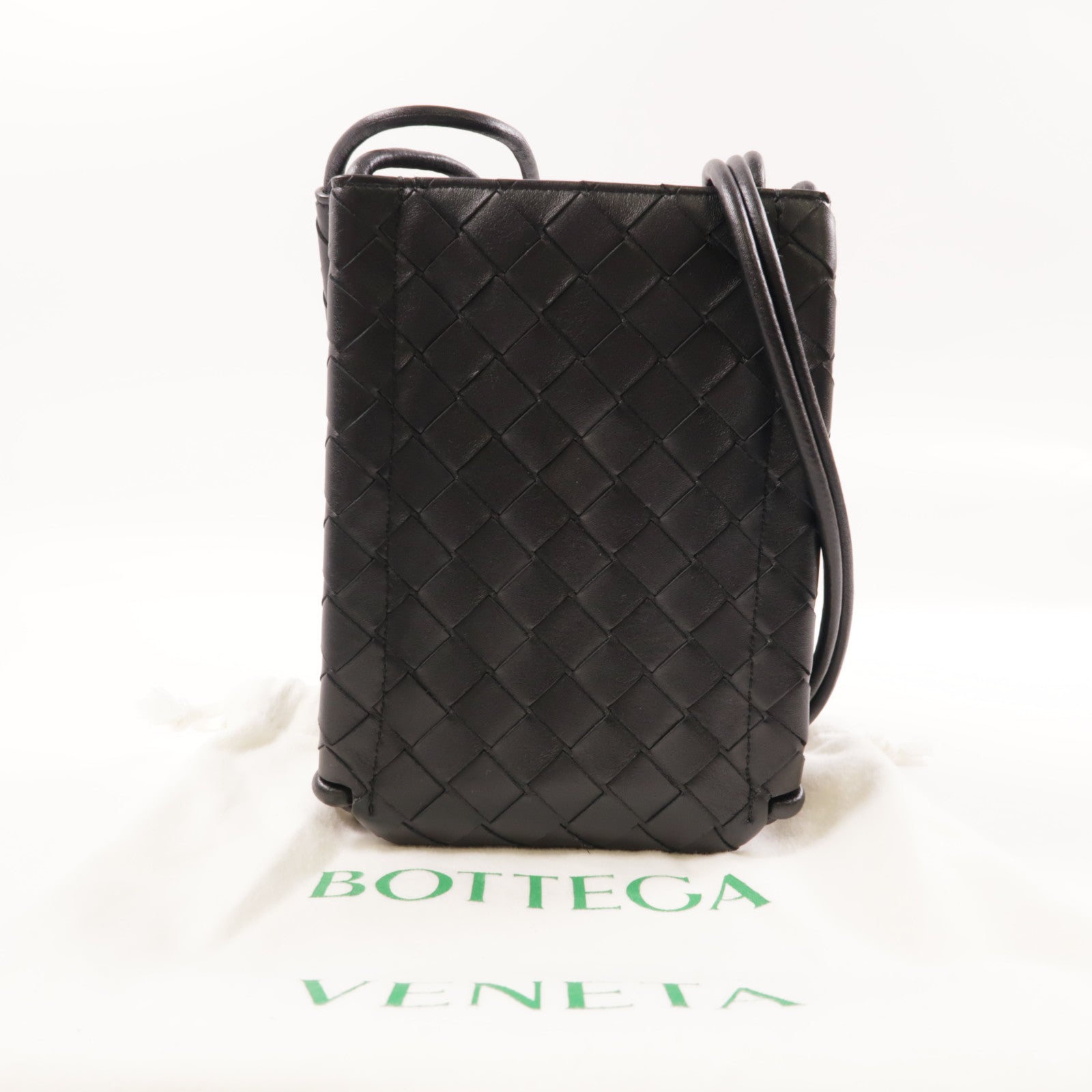 BOTTEGA VENETA BV Shoulder Bag Calfskin Leather Black