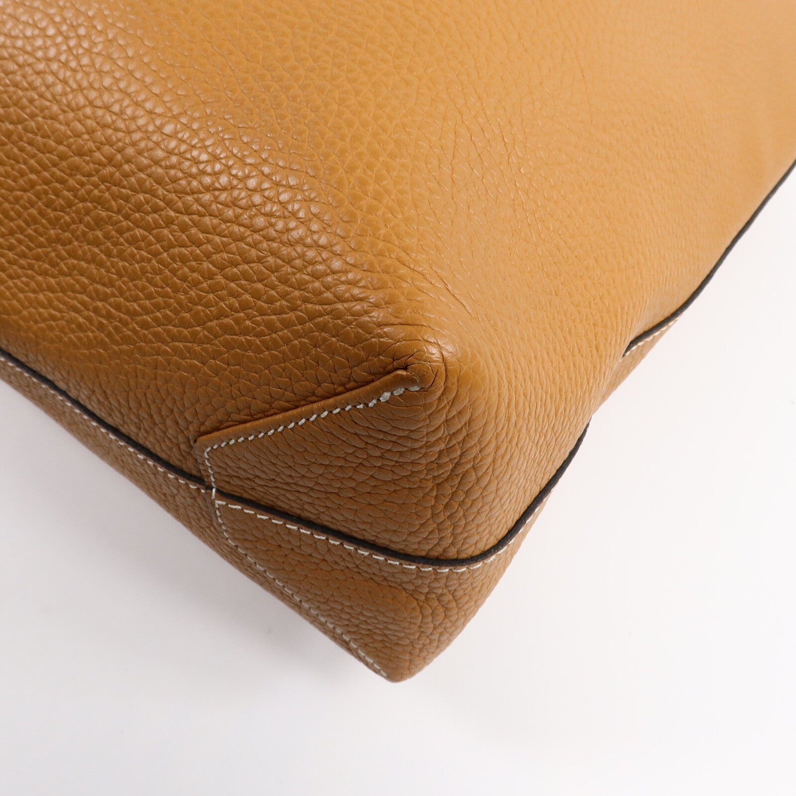 HERMES Clemence皮革Double Sens 35肩背袋Gold/Noir