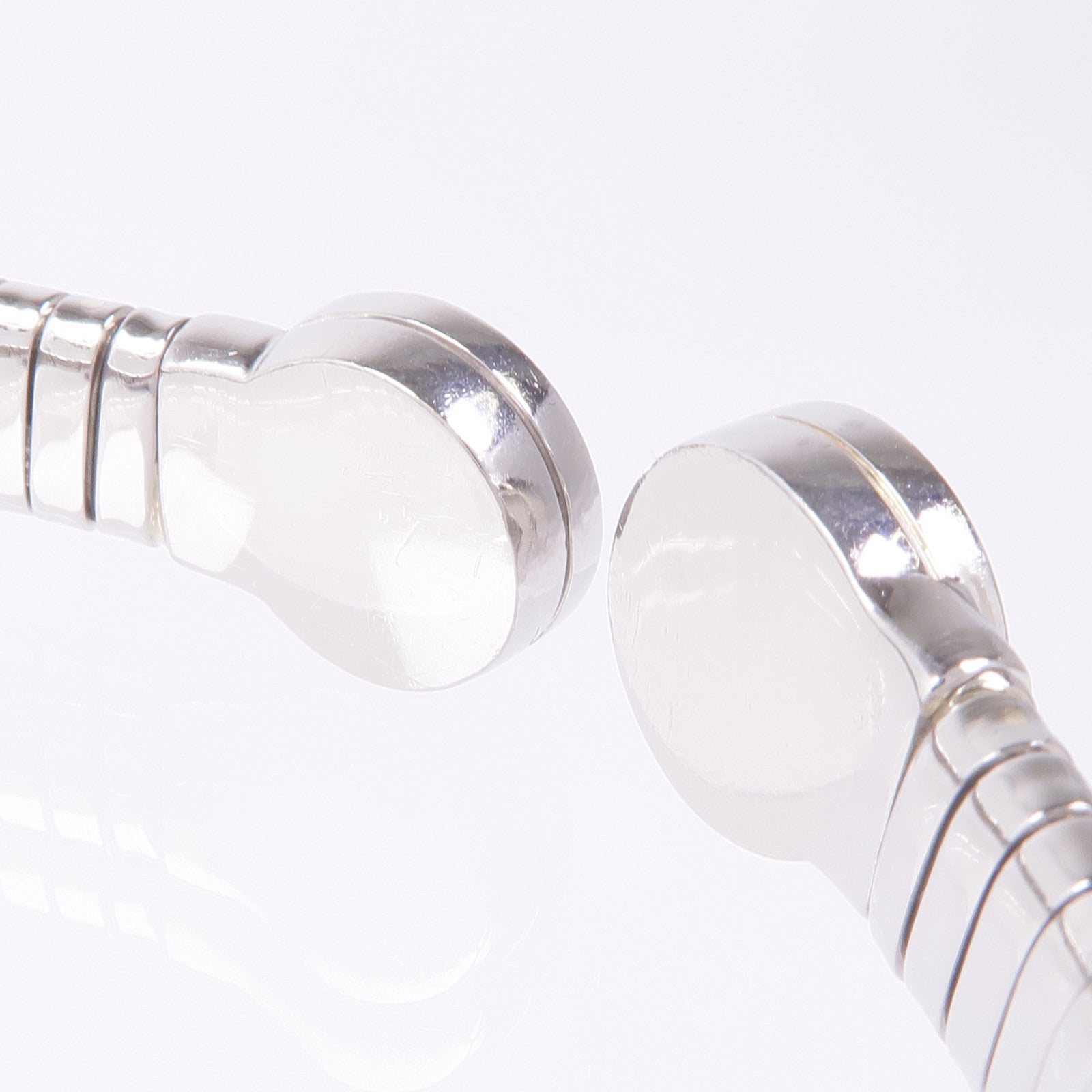 BVLGARI 鋼Tubogas Diamond Bracelet鑽石手鐲