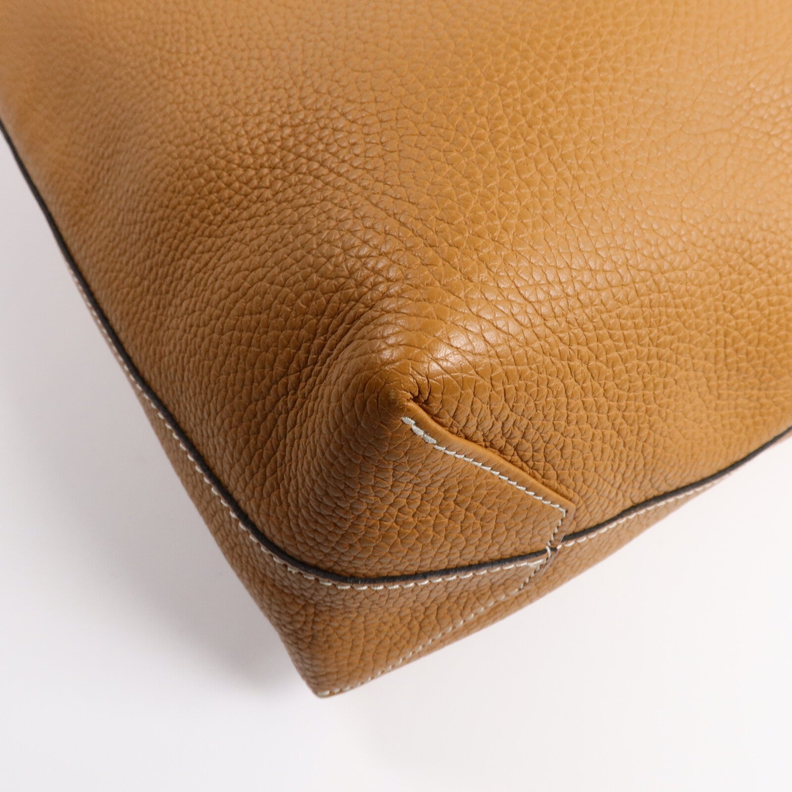 HERMES Clemence皮革Double Sens 35肩背袋Gold/Noir