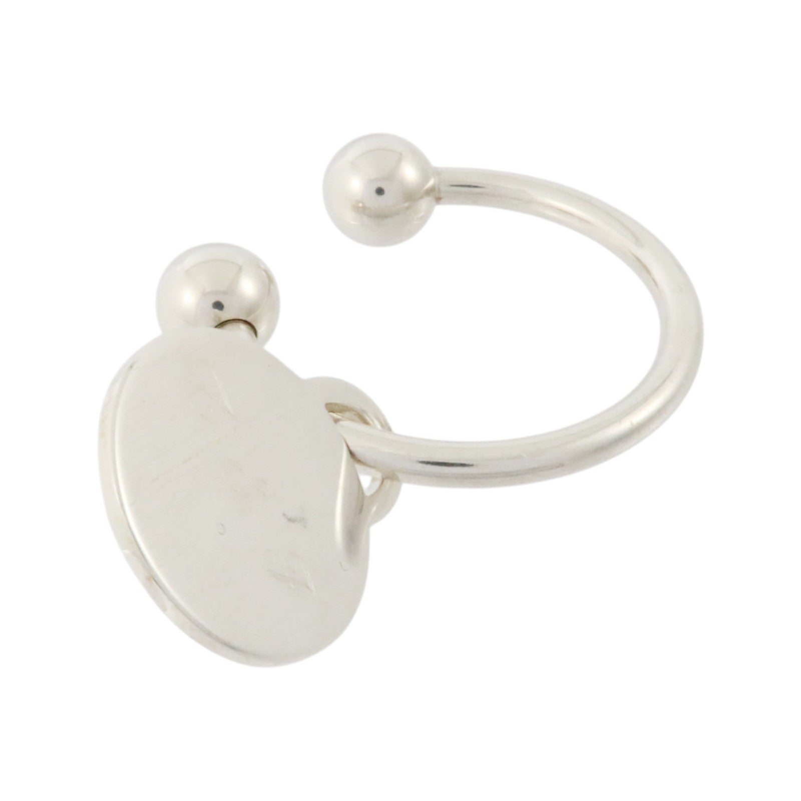 TIFFANY＆CO 925純銀Round Tag Screwball Keyring鎖匙扣