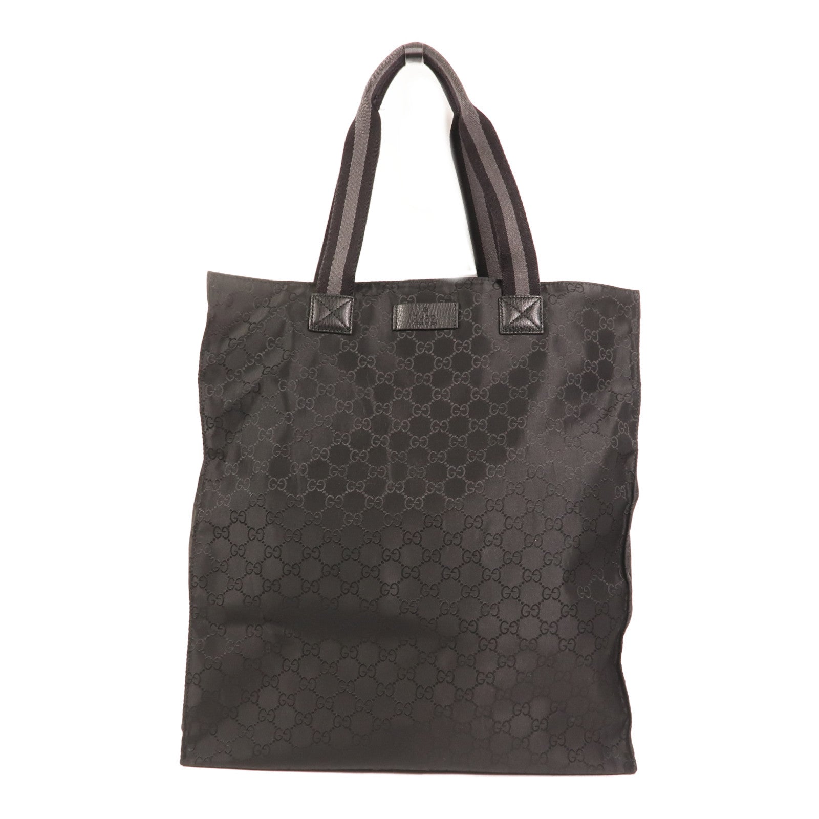 GUCCI 尼龍GG Outlet Tote Bag銀扣手挽袋