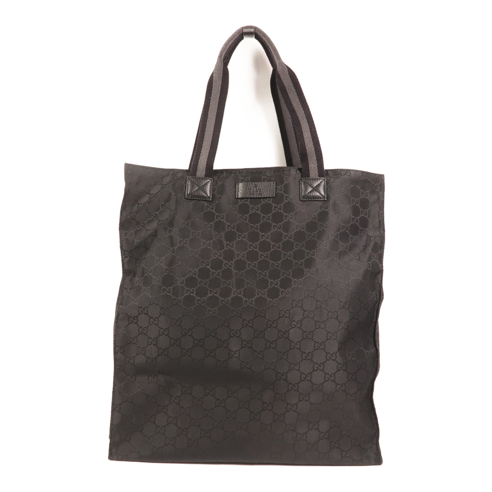 GUCCI 尼龍GG Outlet Tote Bag銀扣手挽袋