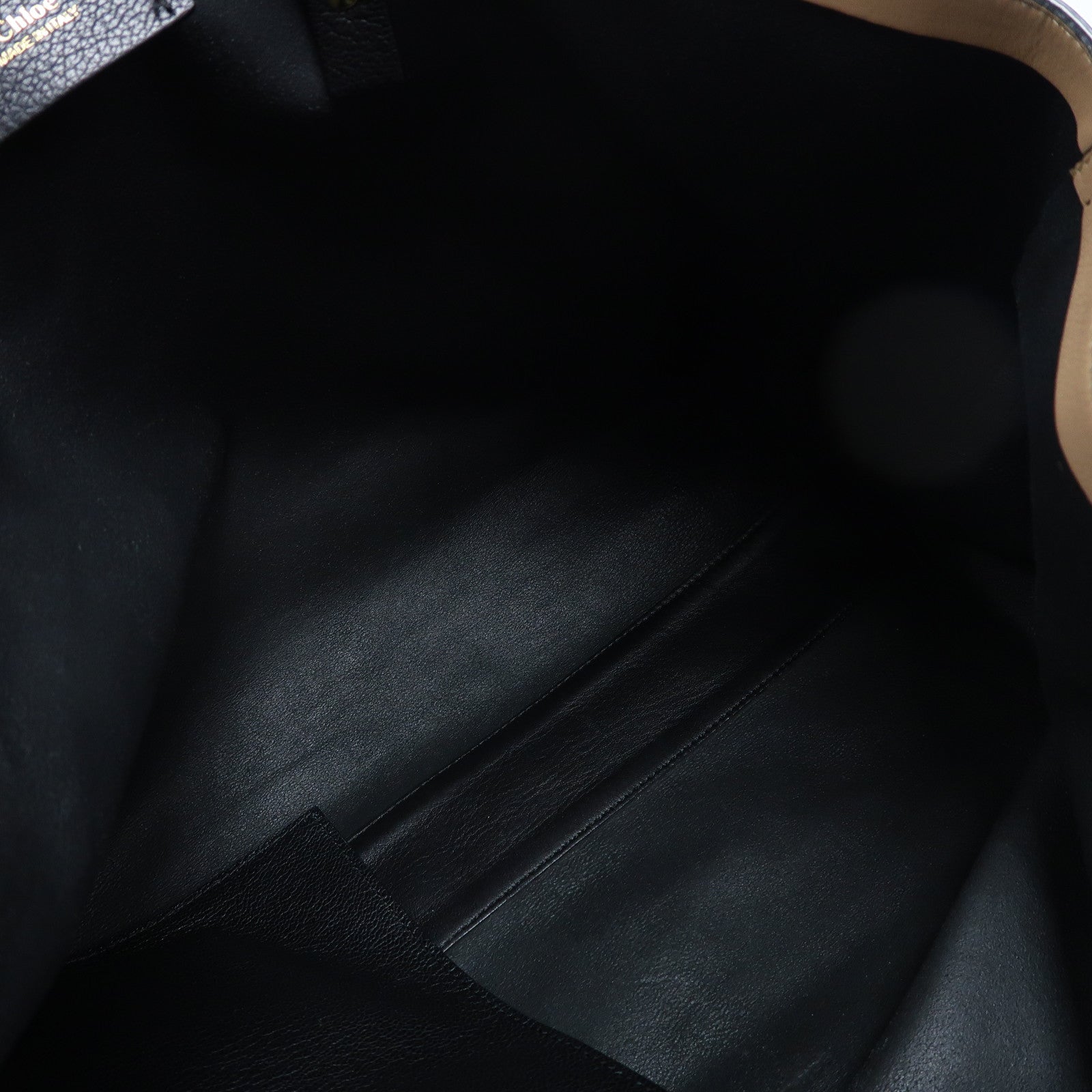 Chloe 牛皮皮革Dylan Tote Bag金扣手挽袋黑色