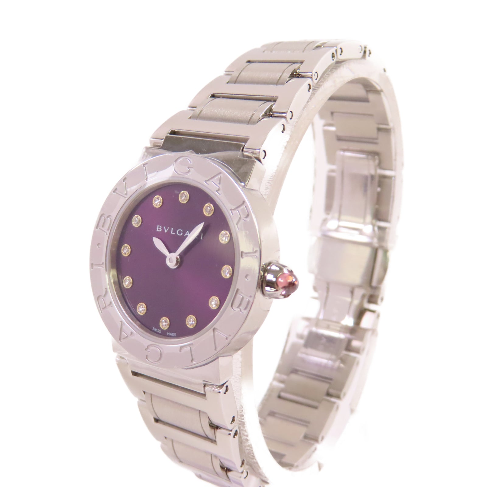 BVLGARI Bvlgari Bvlgari Lady Watch不鏽鋼石英機芯手錶紫色